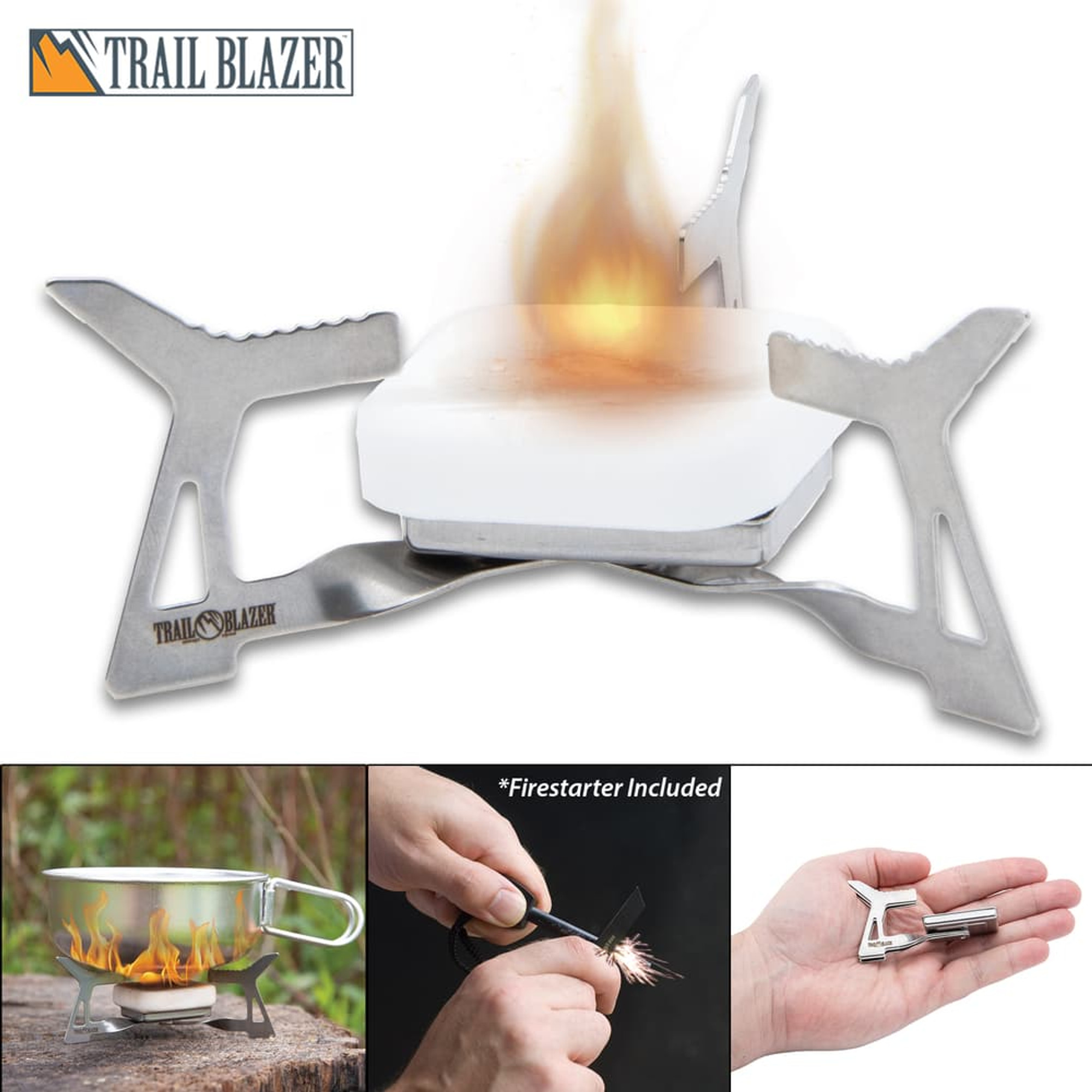 Trailblazer Camp Stove Kit W/ Pouch- Includes Fire Striker