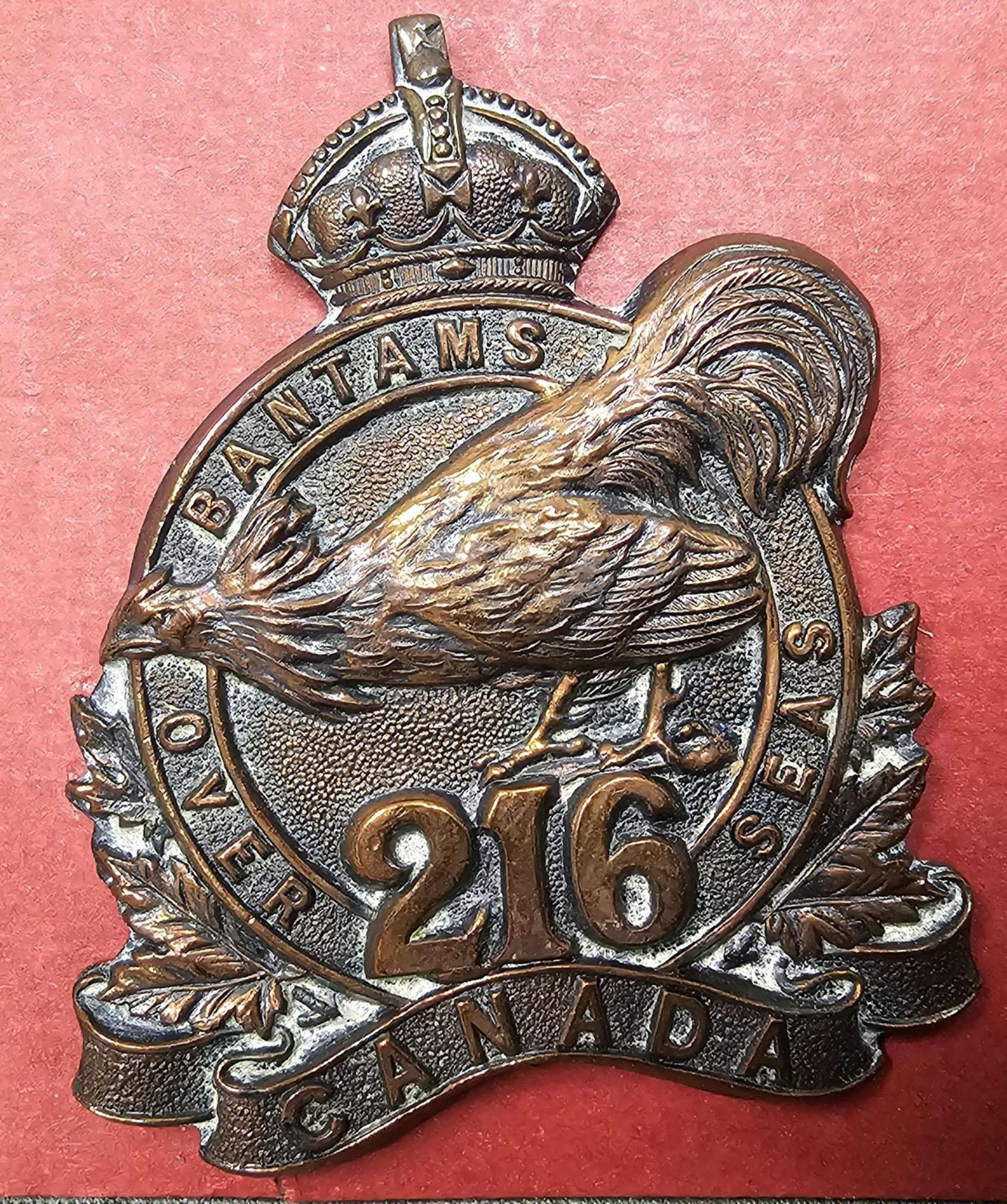 WW1 Canadian 216th Battalion (Toronto Bantams), CEF, Cap Badge