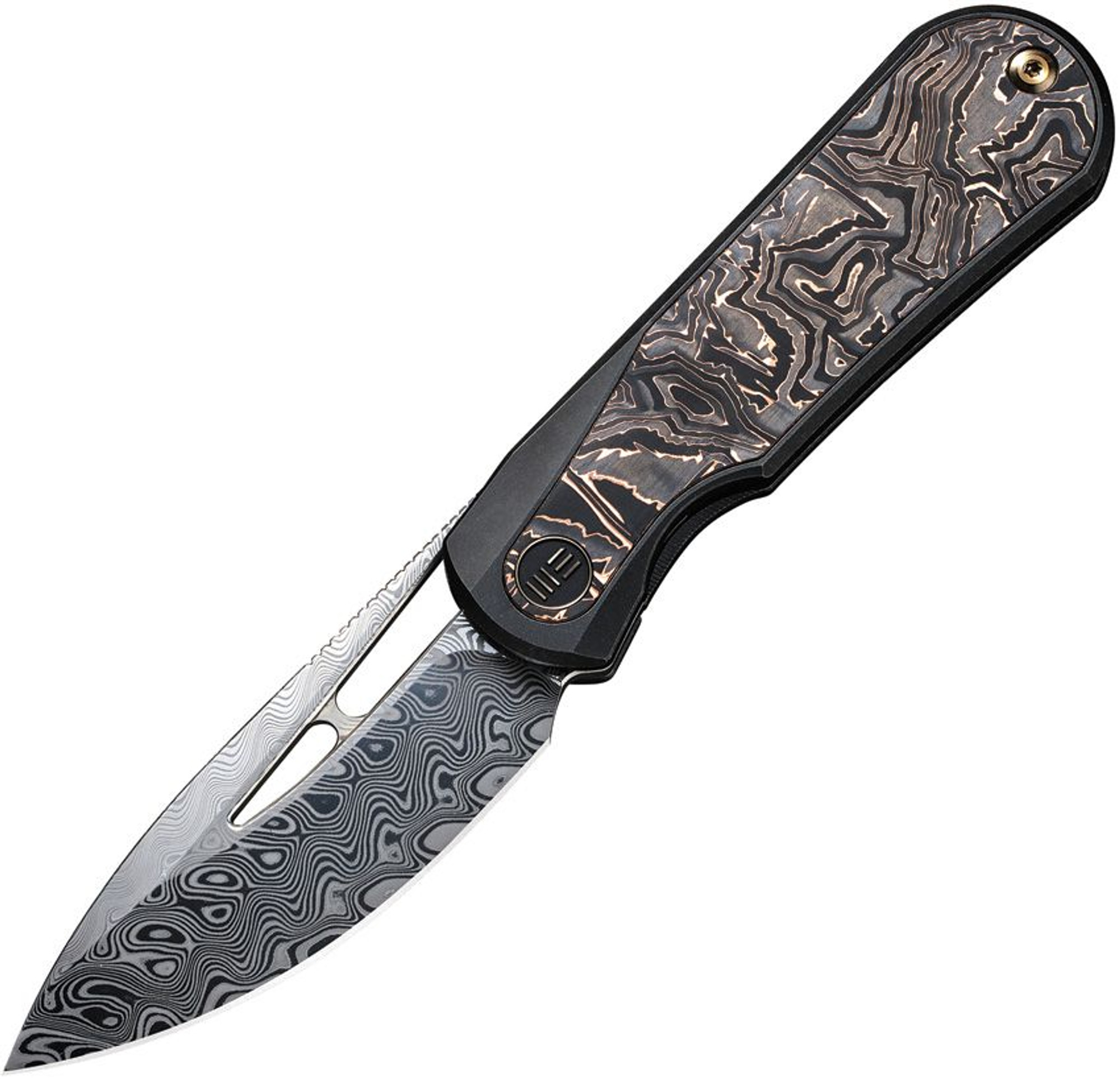 We Knife Baloo Framelock Damascus