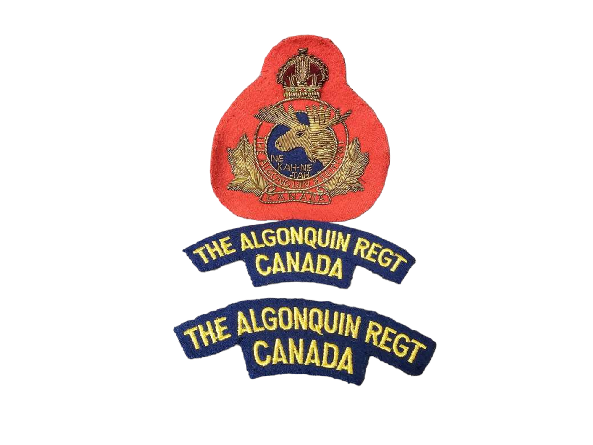 Canadian Armed Forces Algonquin Regiment Shoulder Flash and Blazer Crest