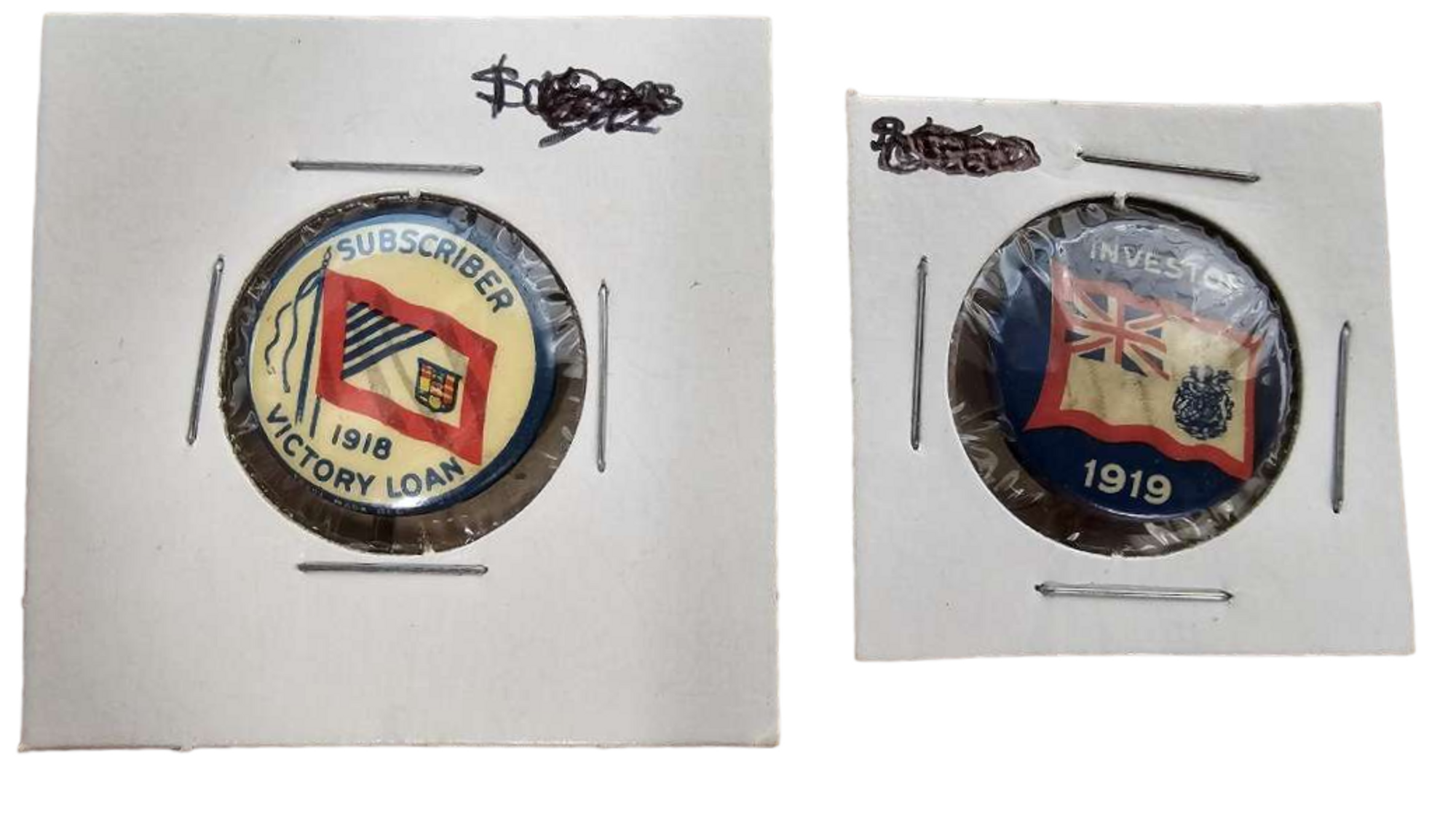 WWI Canadian war bond pins