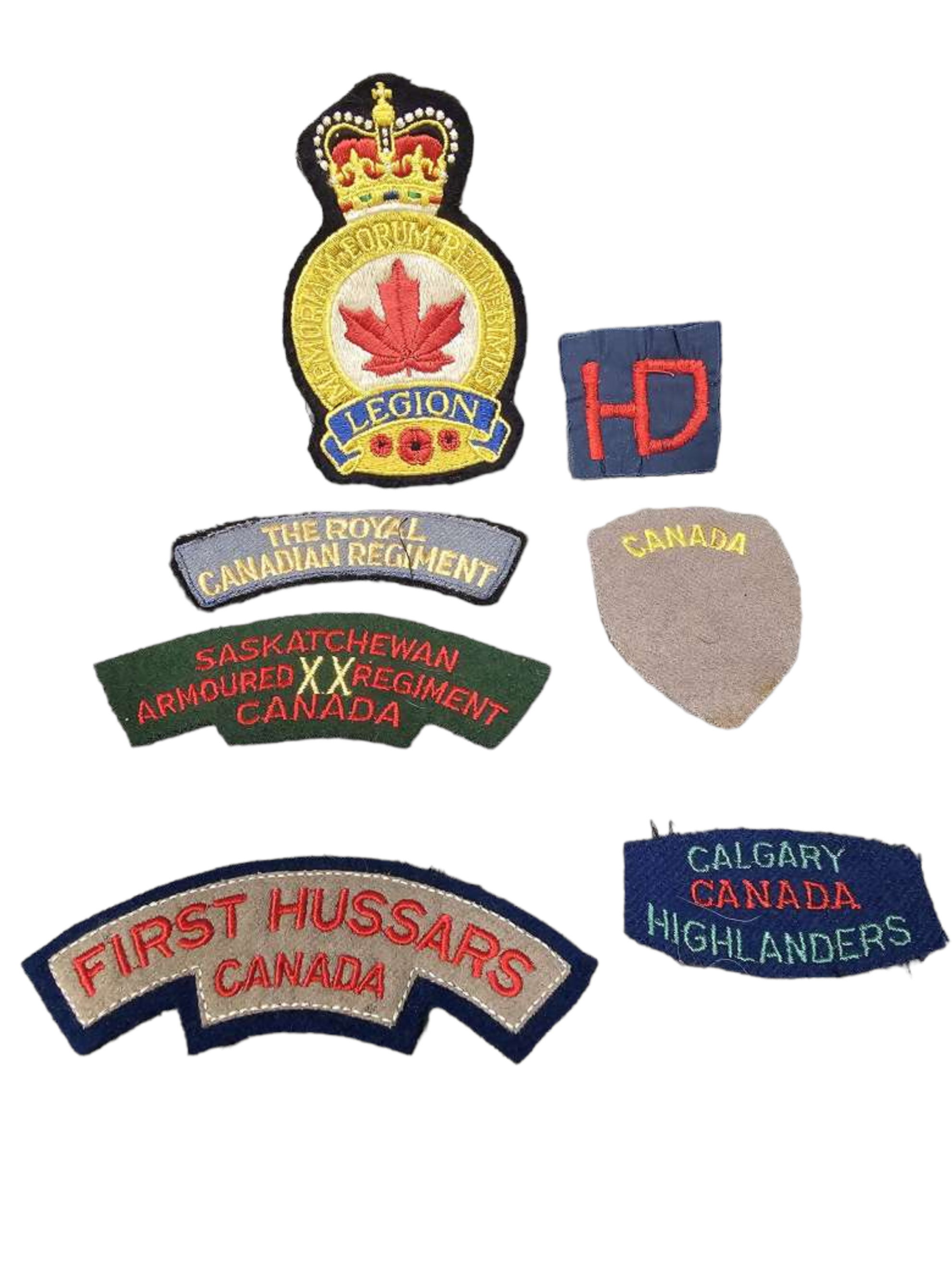 Canadian Armed Forces Shoulder Title Collection