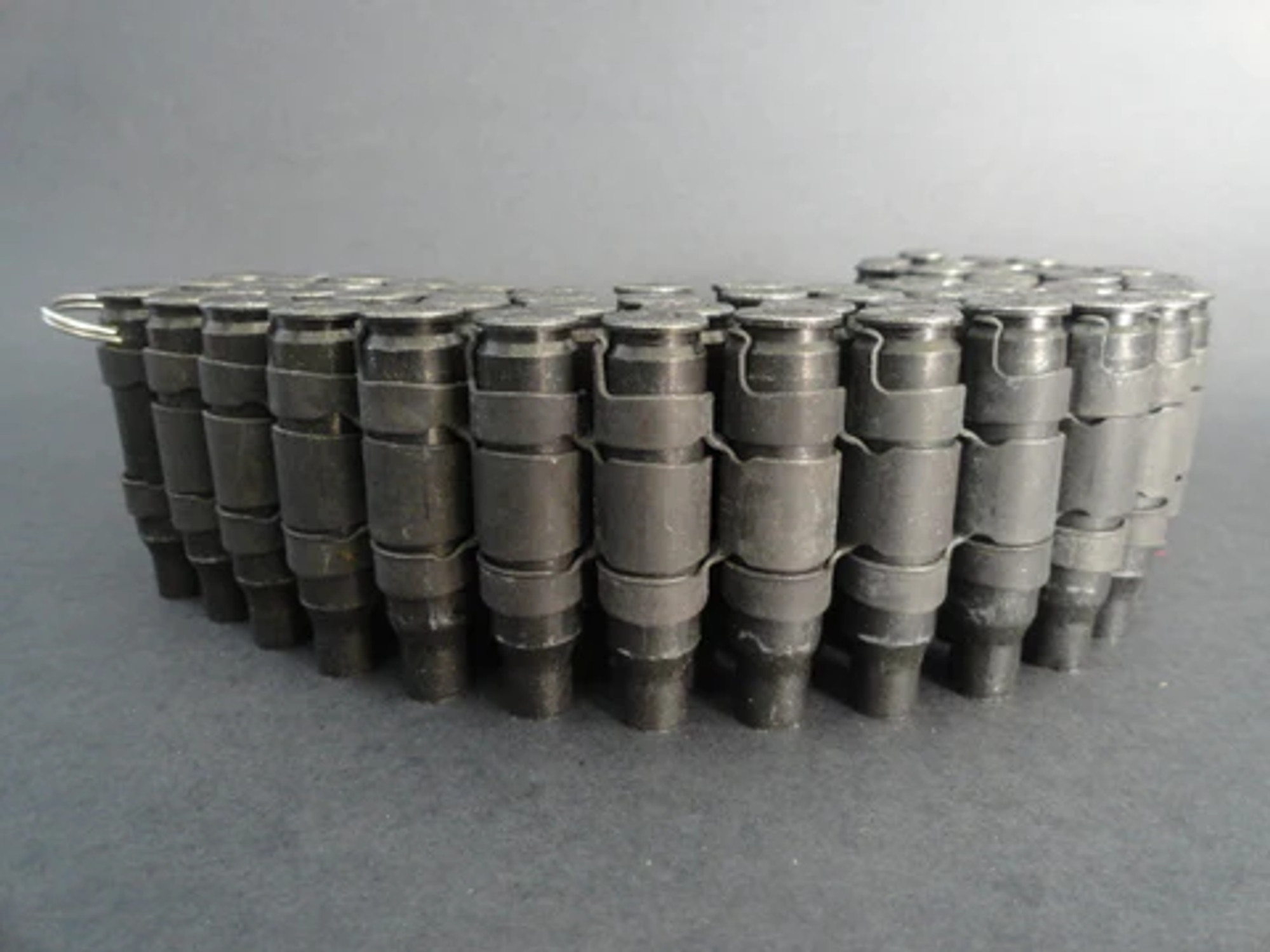 .223 Caliber Bullet Belt - No Tip - Black Casing & Links