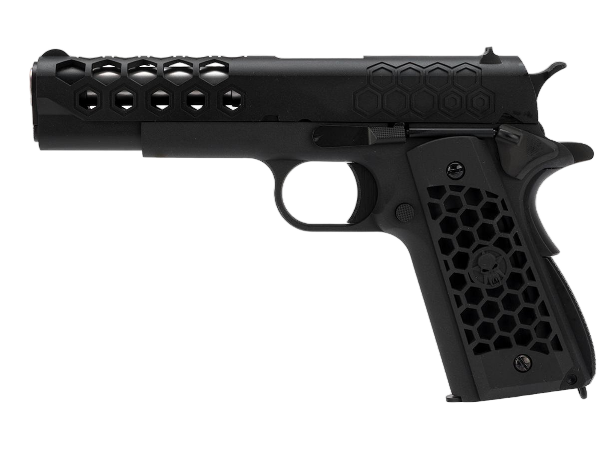 WE-Tech 1911 Hex Cut Gas Blowback Airsoft Pistol