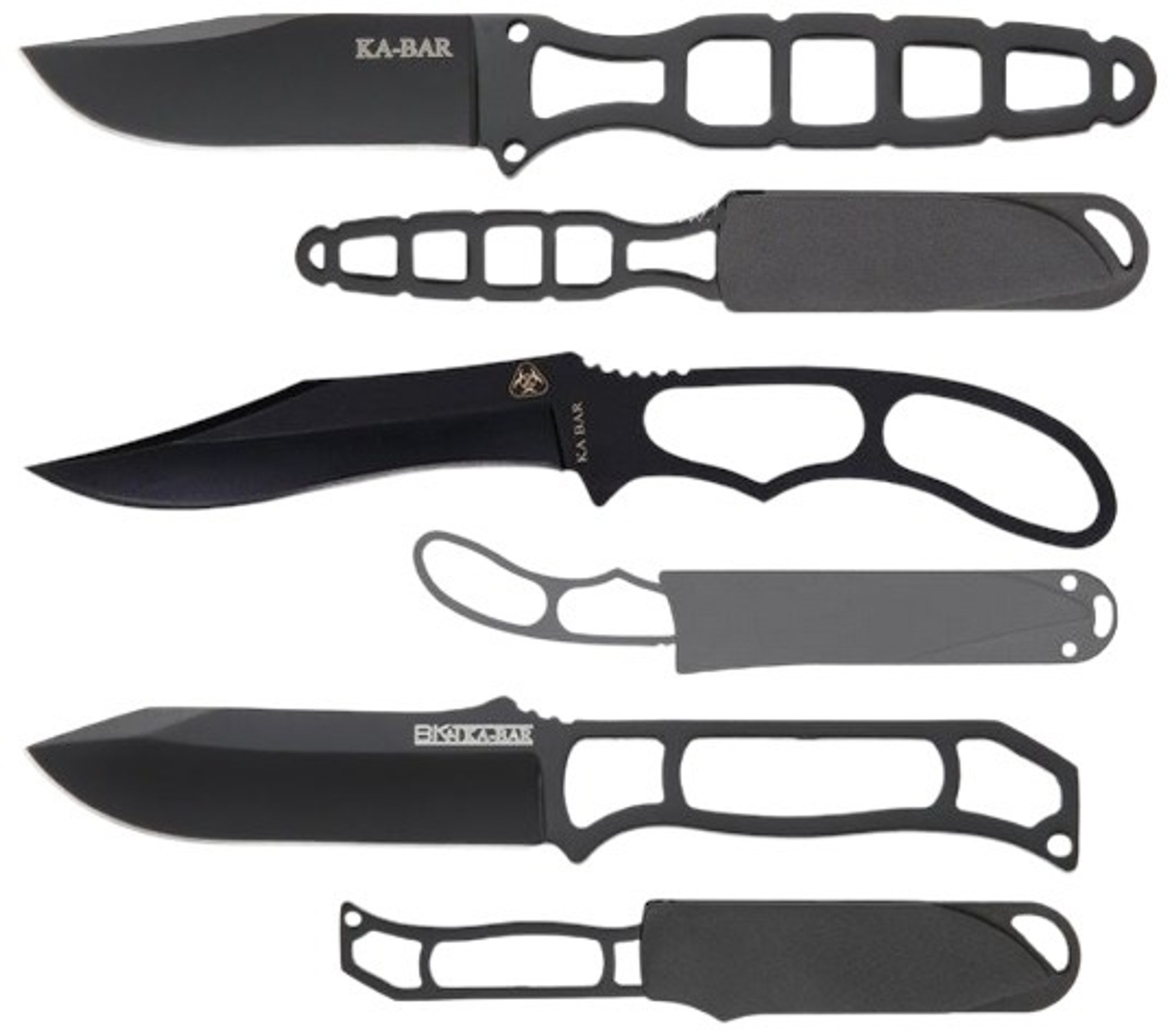 Ka-Bar Triple Pack fixed Blades