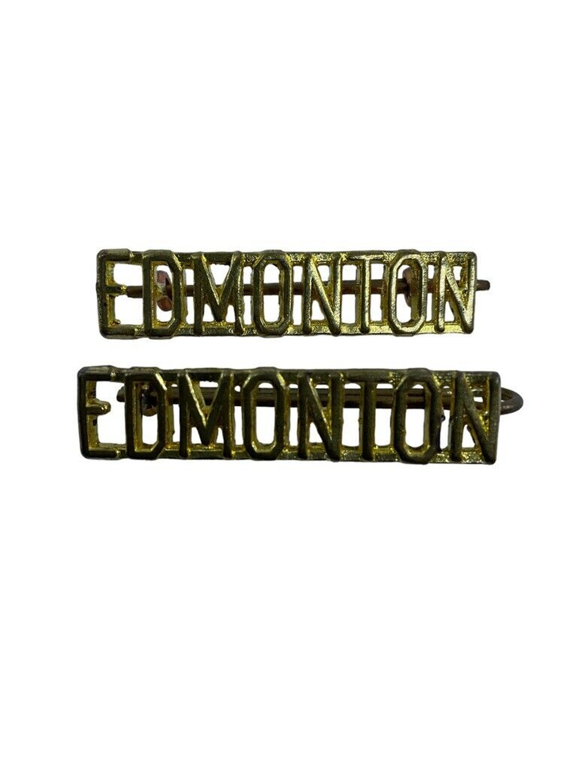 Canadian Armed Forces Edmonton Regiment Shoulder Title - Pair