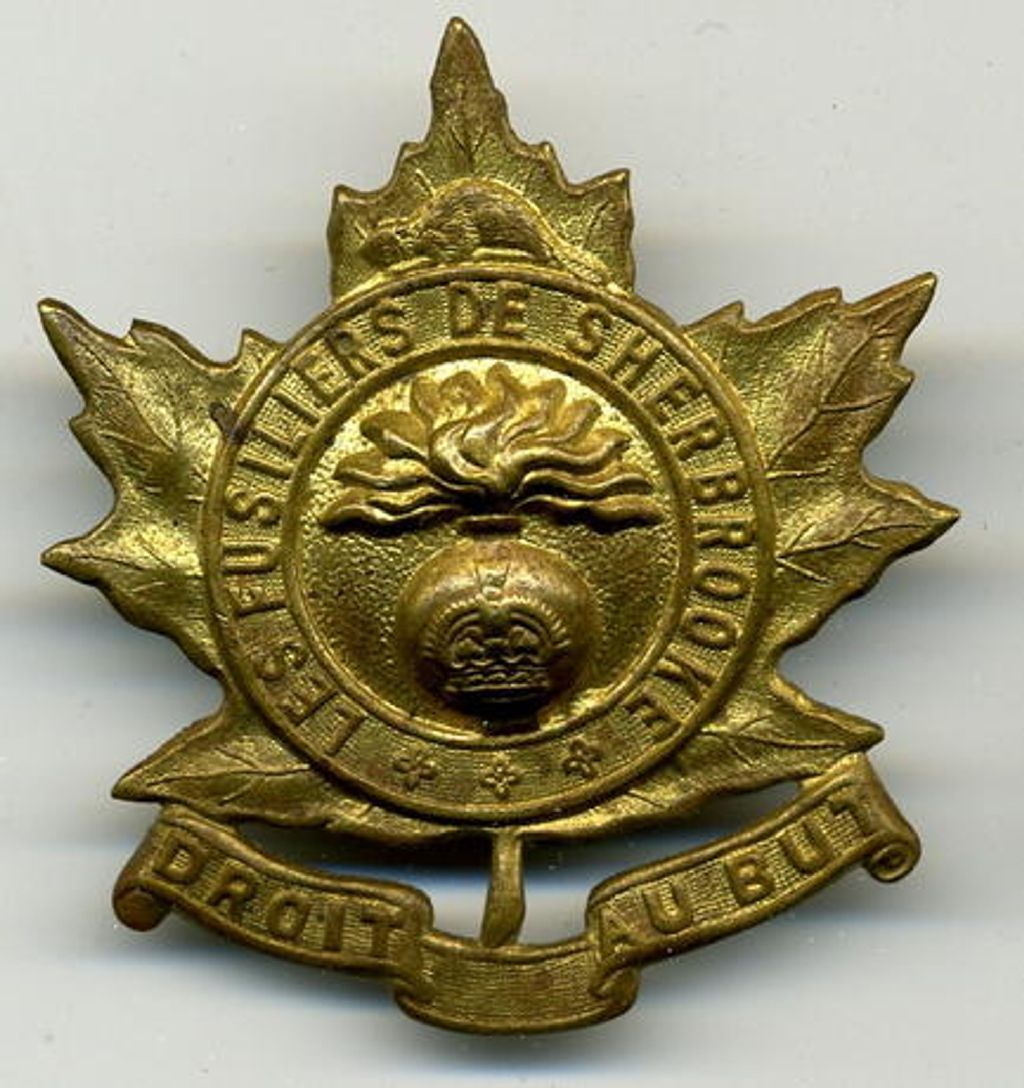 Canadian Armed Forces Les Fusiliers De Sherbrooke Cap Badge