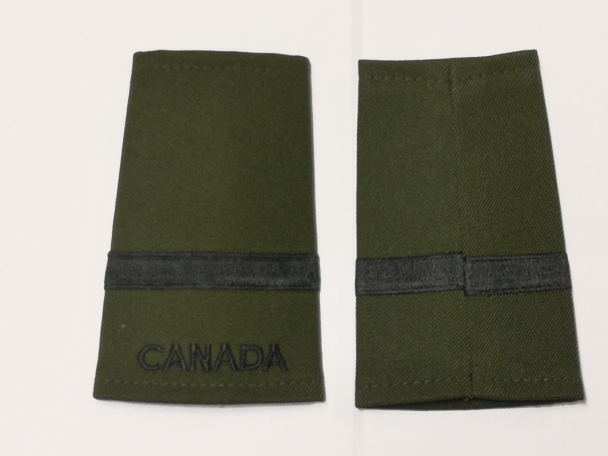 Canadian Armed Forces Green Rank Epaulets Navy - Acting Sub-Lieutenant