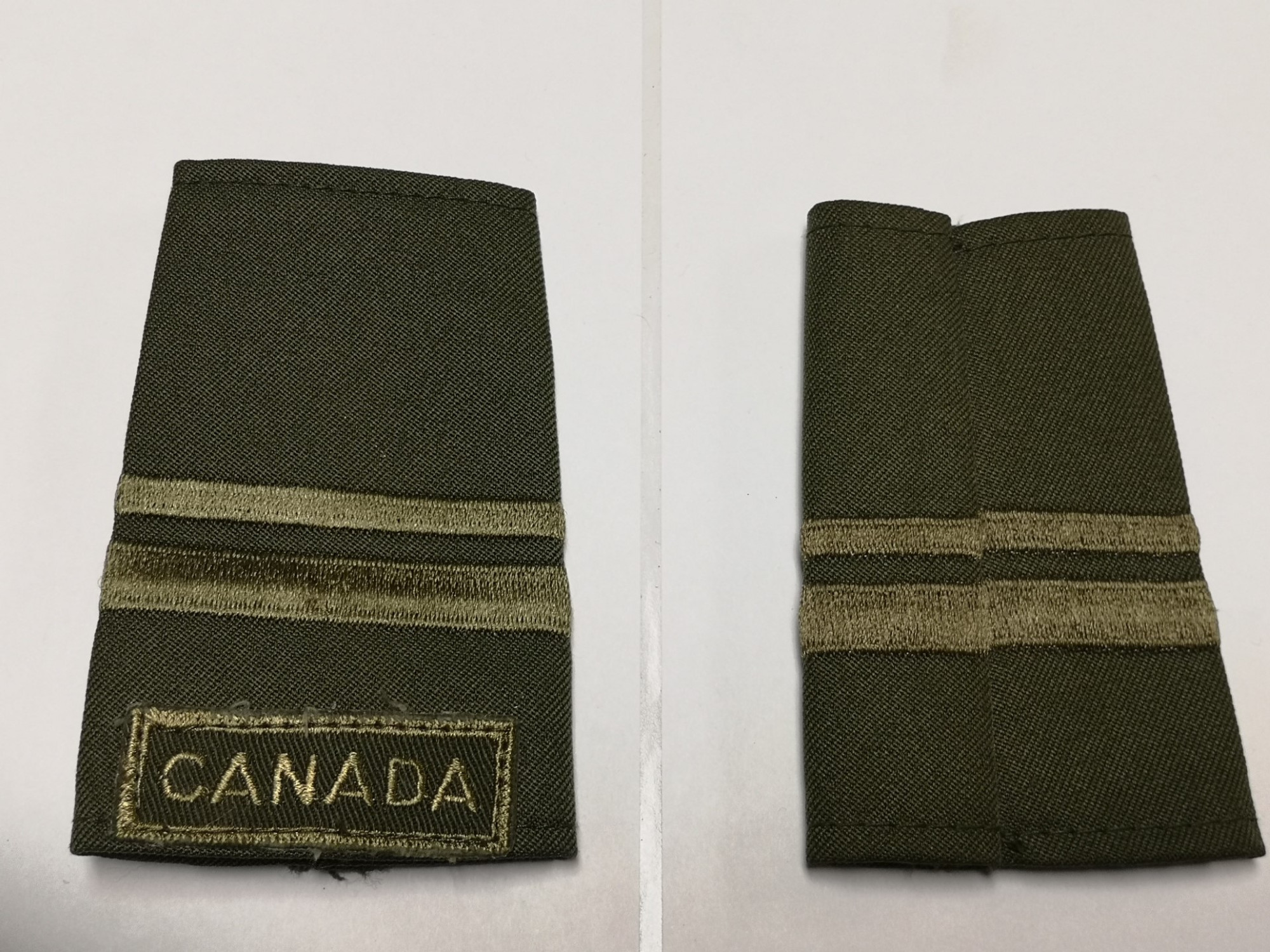 Canadian Armed Forces Rank Epaulets Army - Lieutenant