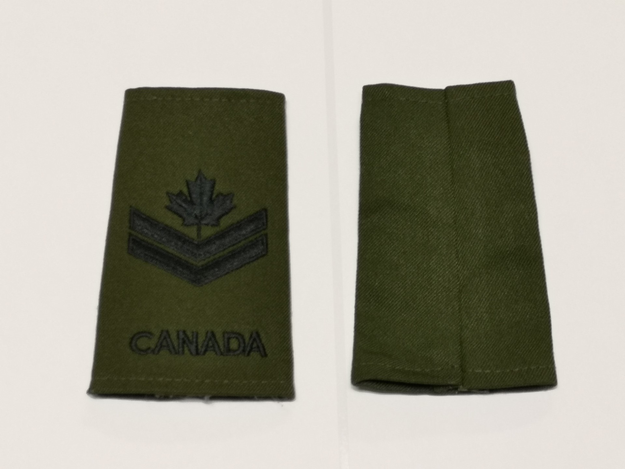 Canadian Armed Forces Green Rank Epaulets Navy - Master Seaman