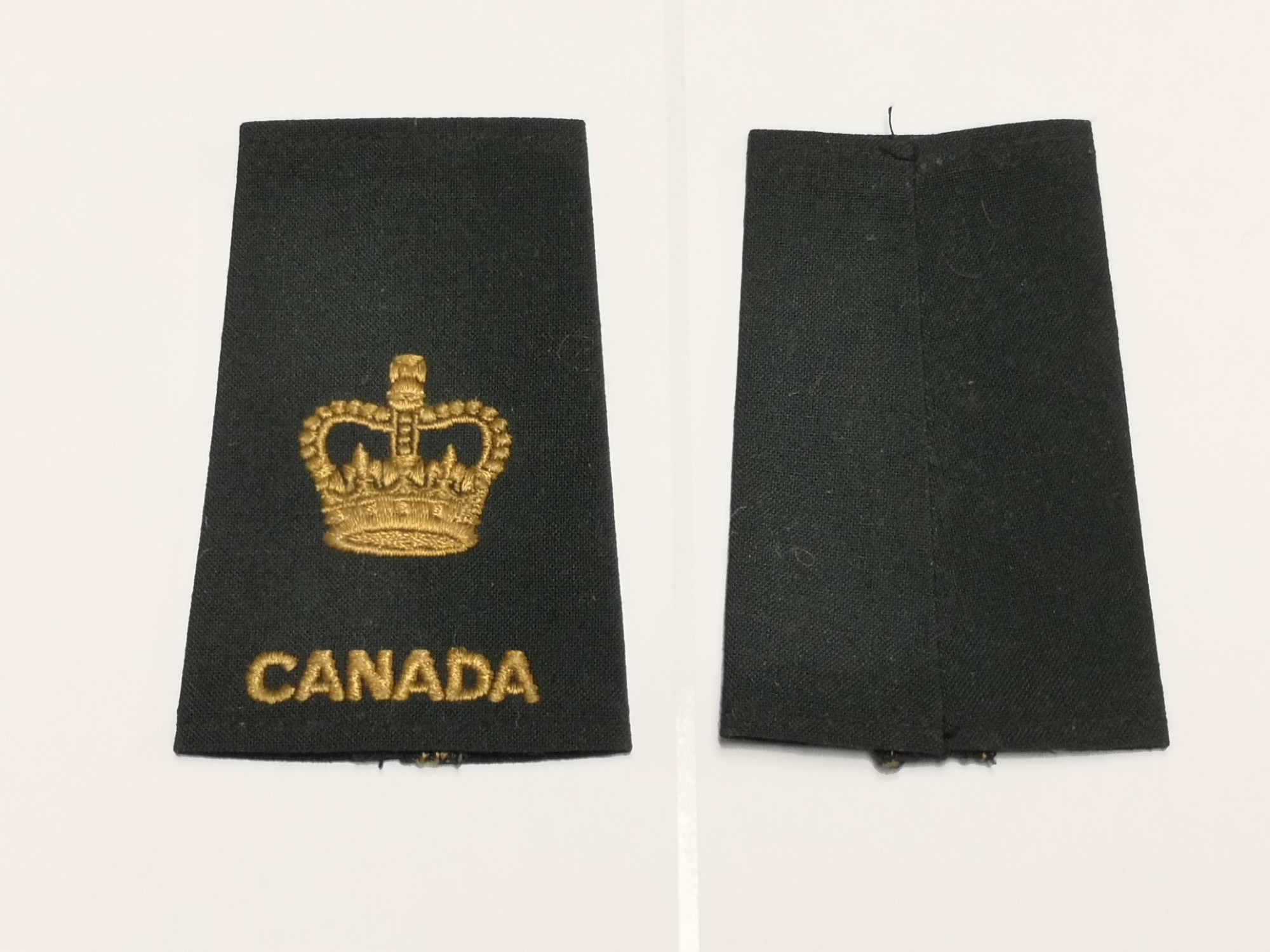 Canadian Armed Forces Dark Green Rank Epaulets Army - Warrant Officer