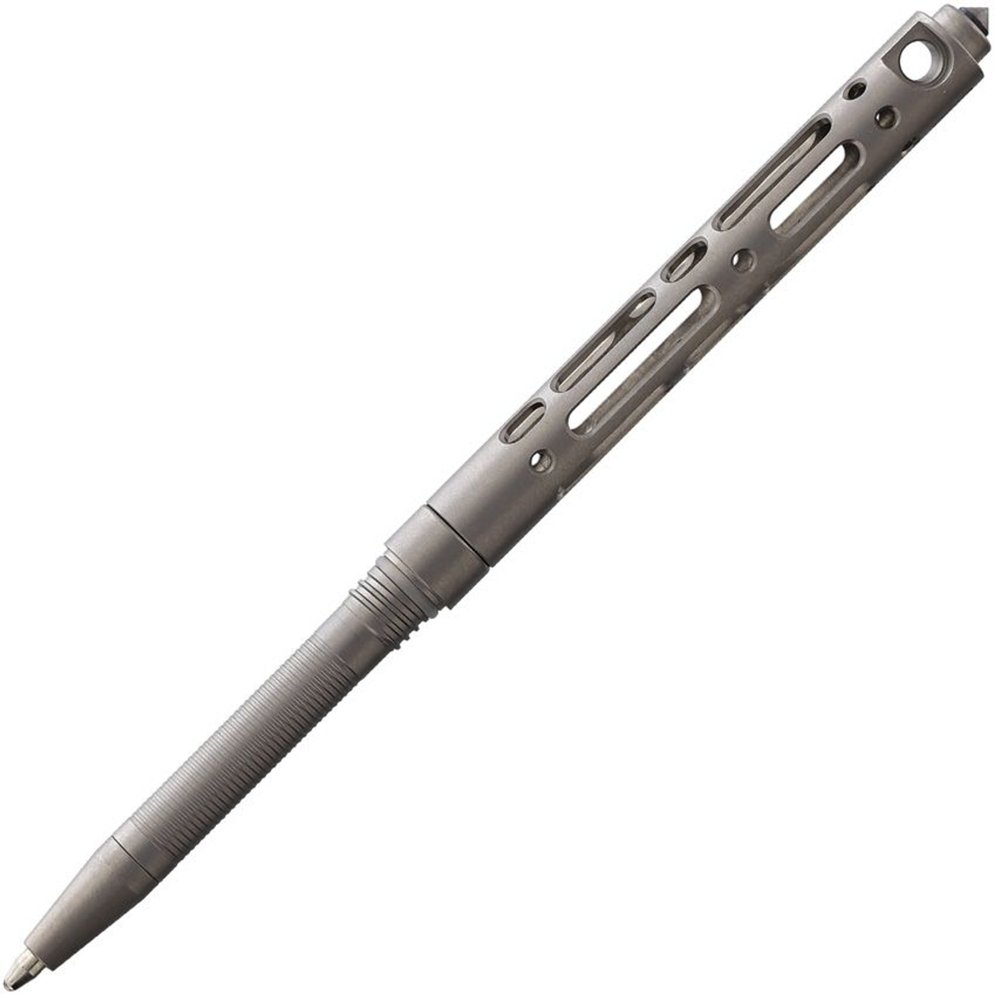 Compact Hollow Out Pen Gray