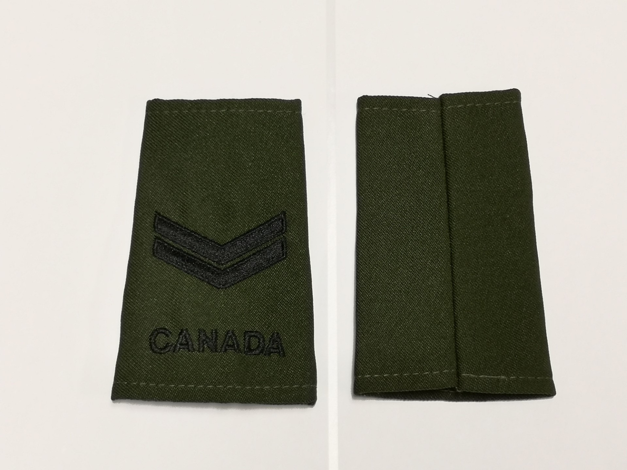 Canadian Armed Forces Green Rank Epaulets Navy - Leading Seaman