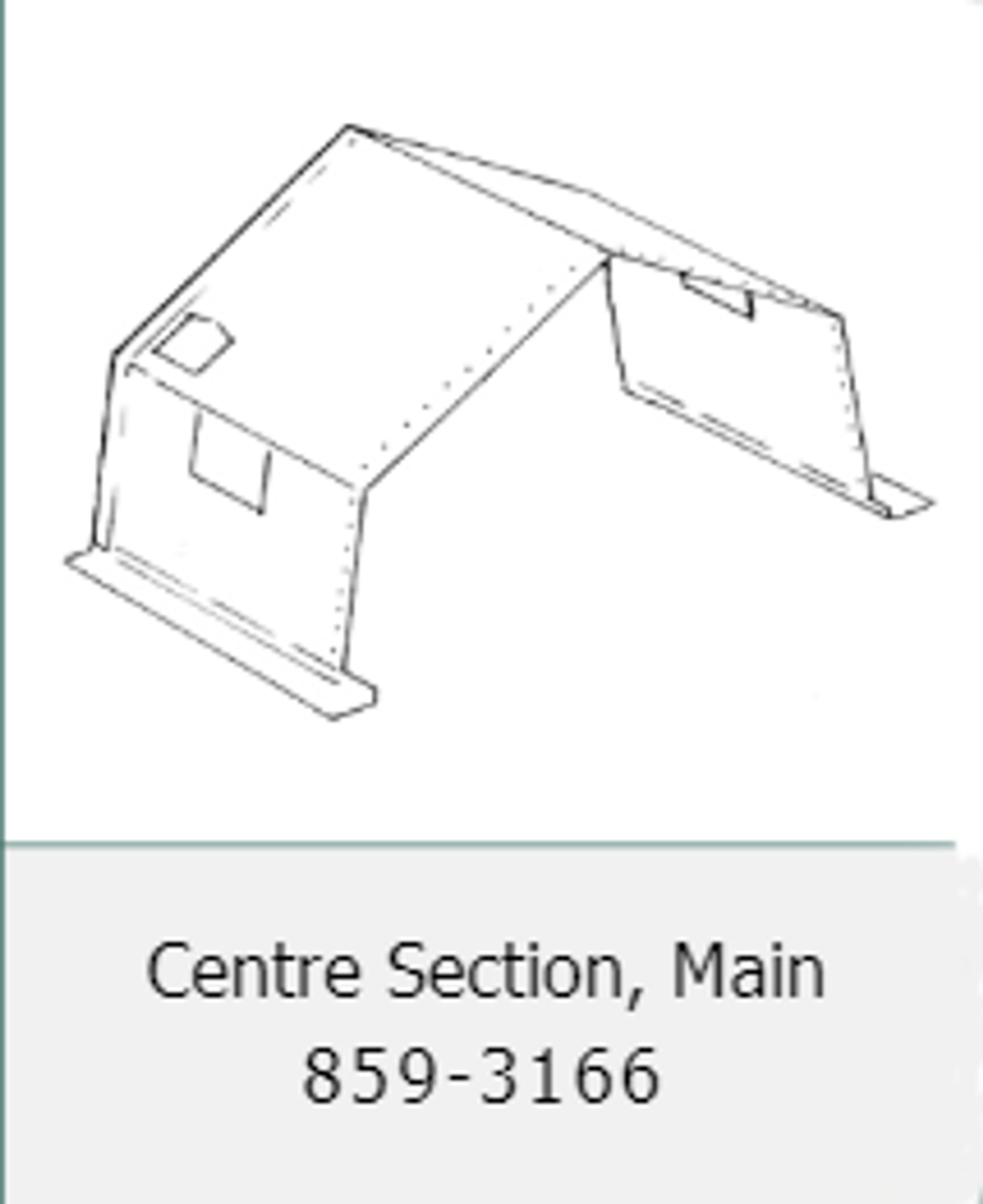 Canadian Armed Forces Modular Tent Section (Centre) - As Is