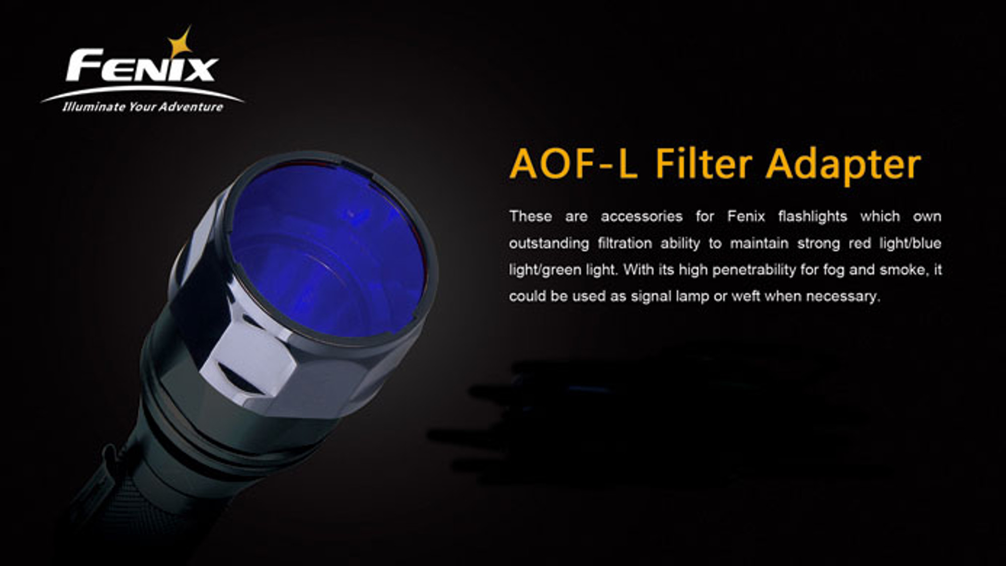 Fenix AOF-L Filter Adapter - Blue