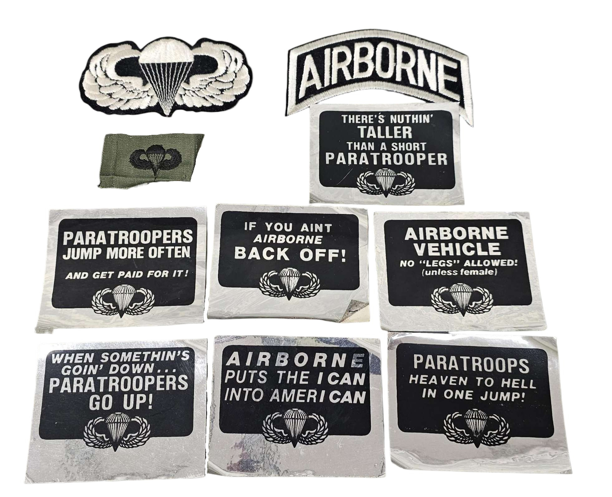 U.S. Armed Forces Airborne Morale Patches and Stickers