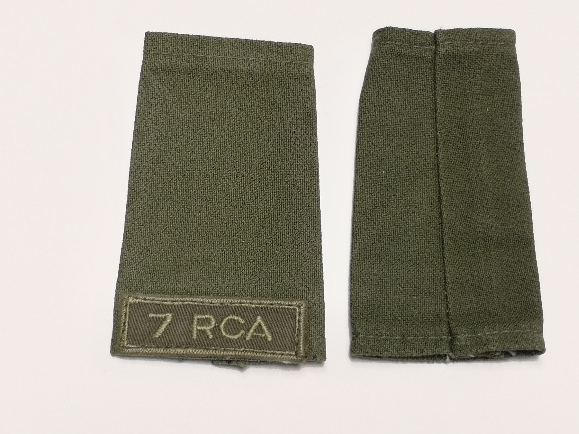 Canadian Armed Forces Green Rank Epaulets 7 RCA - Private (Basic)