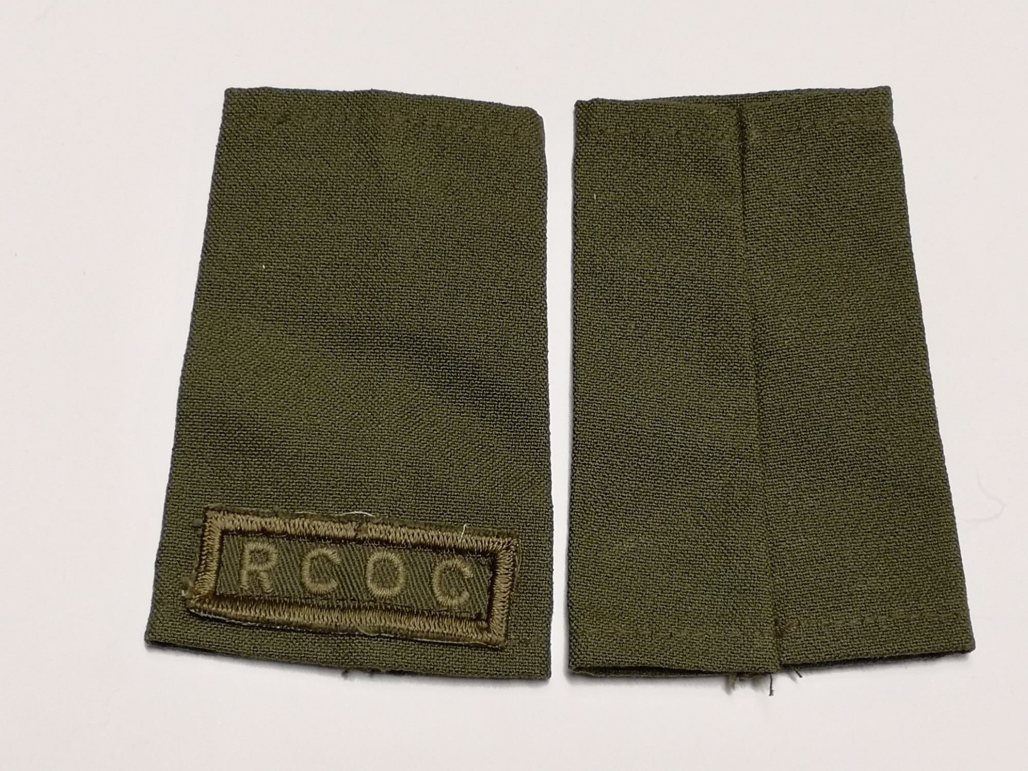 Canadian Armed Forces Green Rank Epaulets RCOC - Private (Basic)