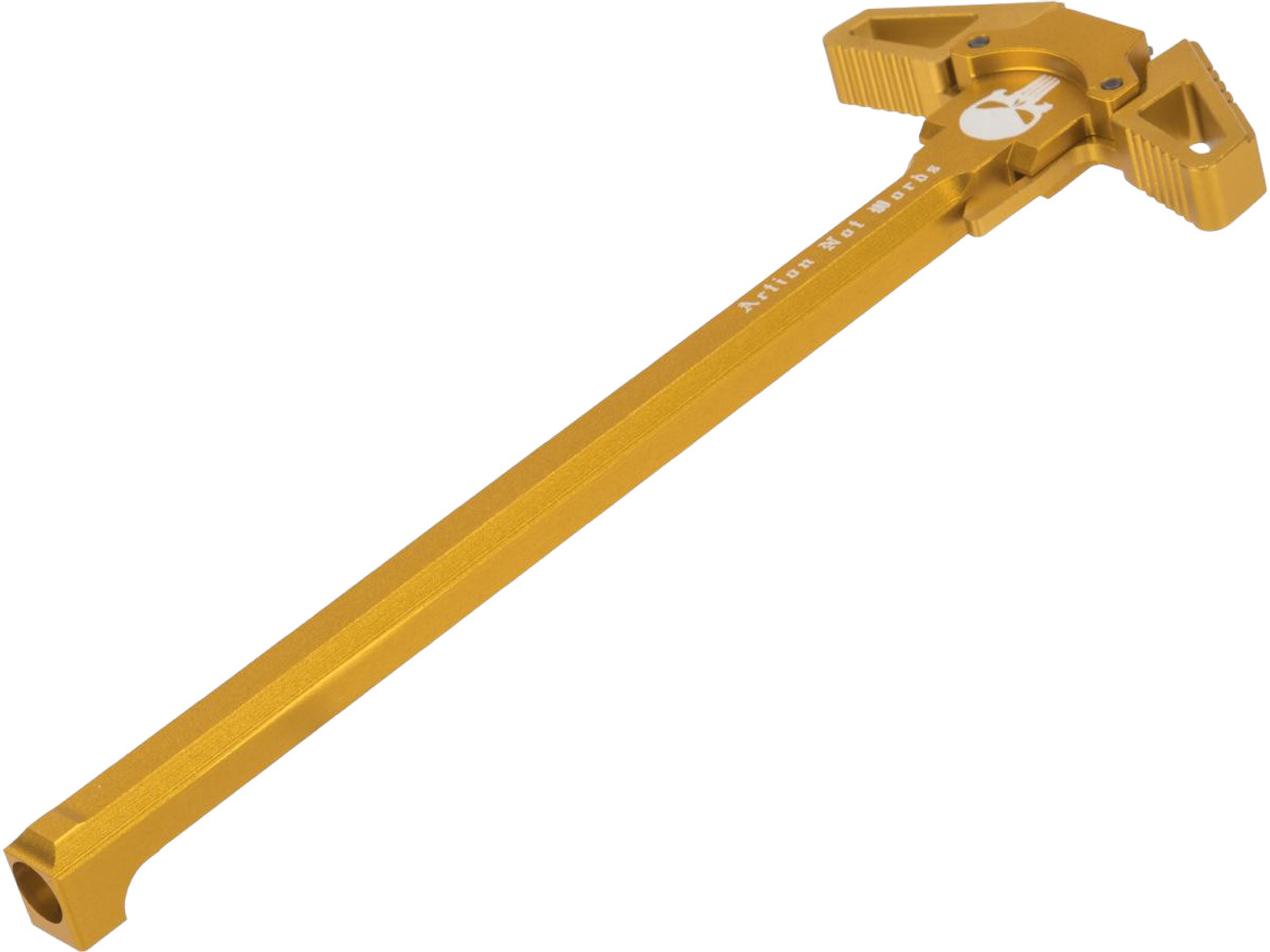 Angel Custom "Swift" Charging Handle for AR-15 M4 M16 Airsoft Gas Blowback Rifles (Model: Gold / Actions Not Words)