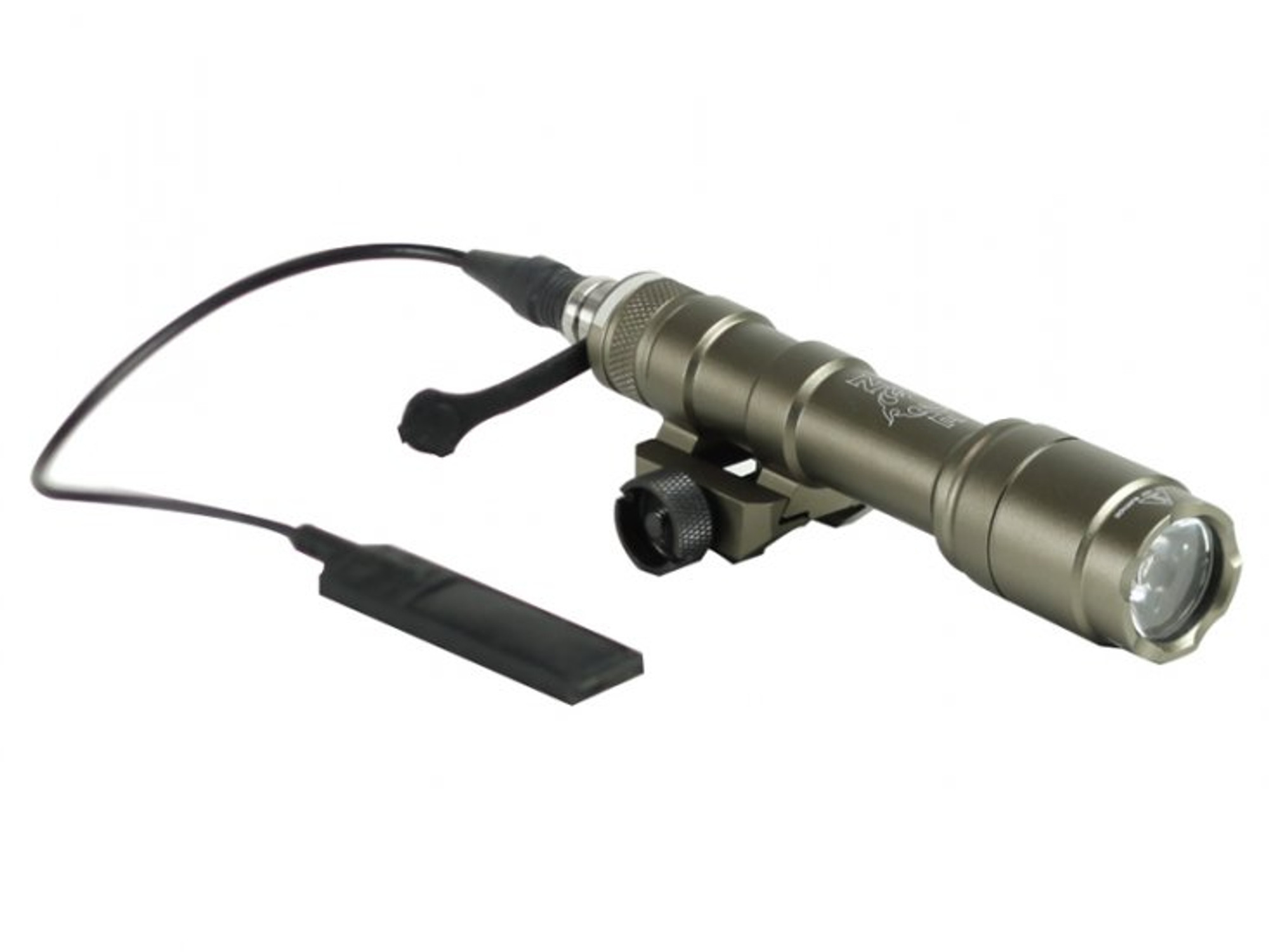 Bravo Airsoft Full Size Scout Tactical Flashlight w/ Pressure Pad and Mount - Dark Earth