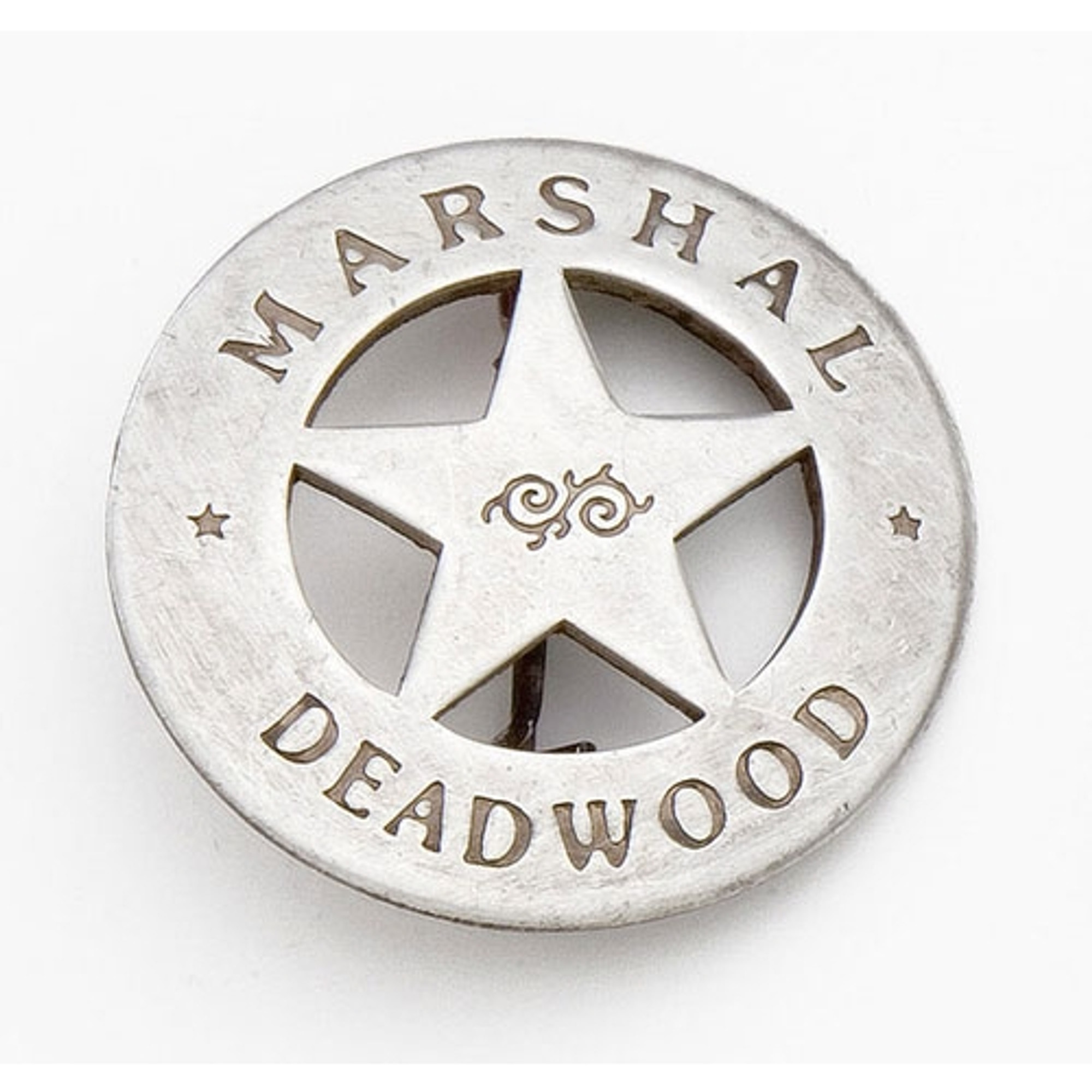 Old West Deadwood Marshall's Badge - Silver