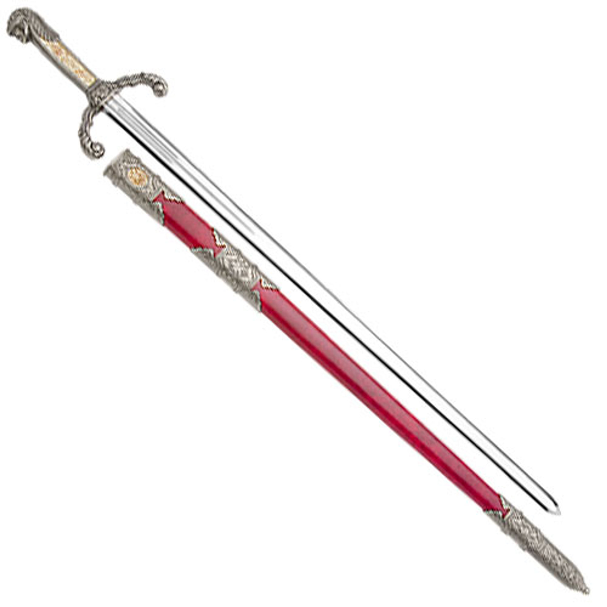 Peter the Great Sword, Silver & Red