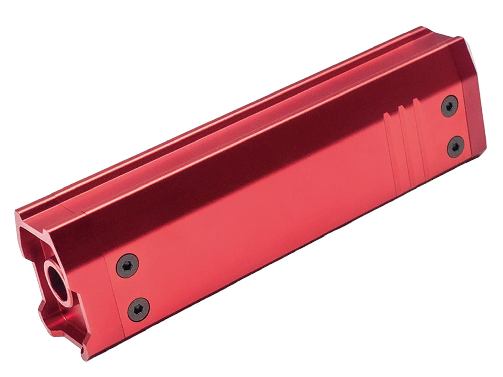ASG 14mm Negative Barrel Extension for AAP-01 Gas Blowback Airsoft Pistols (Model: Long / Red)