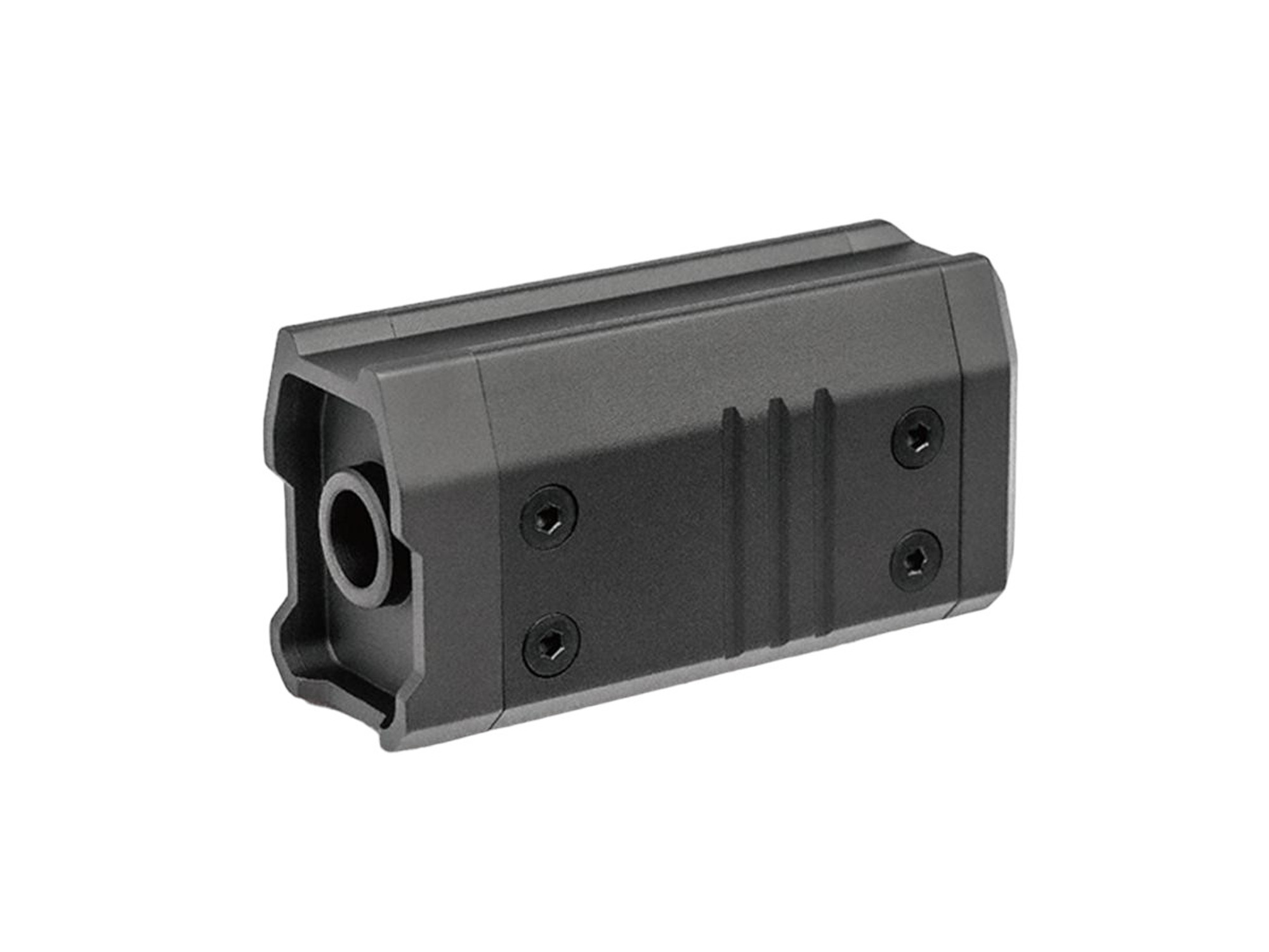 ASG 14mm Negative Barrel Extension for AAP-01 Gas Blowback Airsoft Pistols (Model: Short / Black)