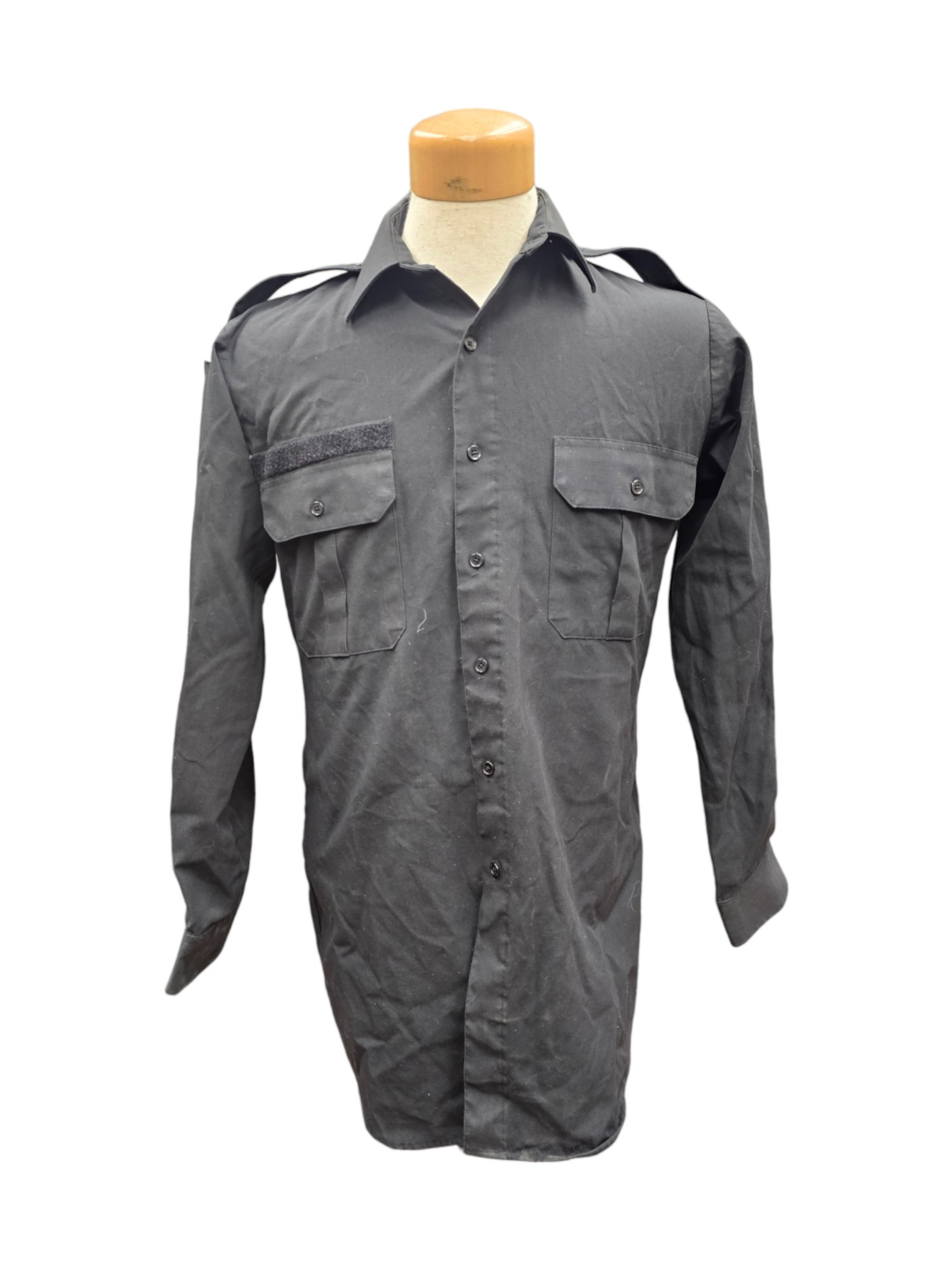 Canadian Armed Forces Men's Black Long Sleeve Dress Shirt