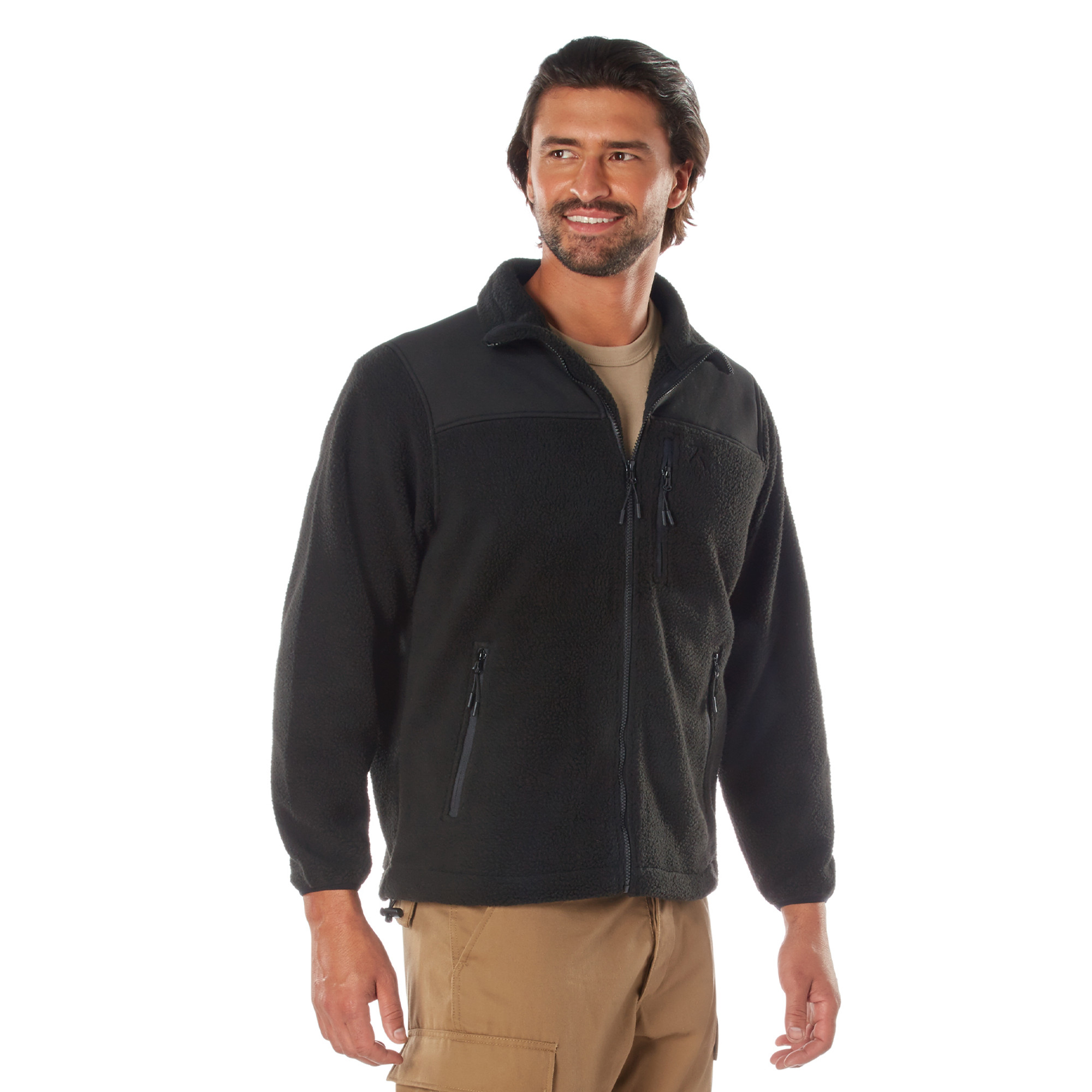 Rothco Trailsman Sherpa Fleece Jacket - Black