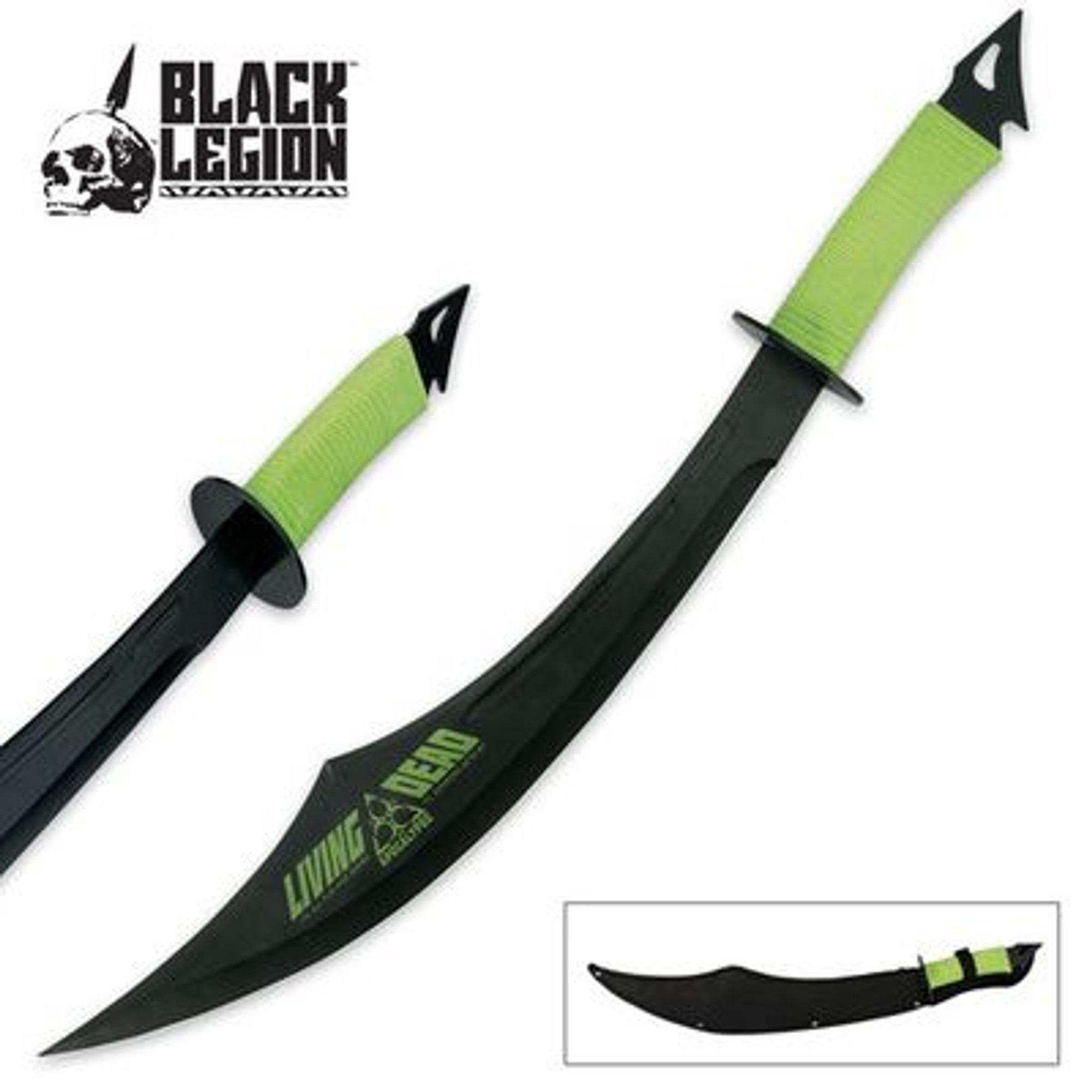 Black Legion Living Dead Scimitar Sword w/Sheath