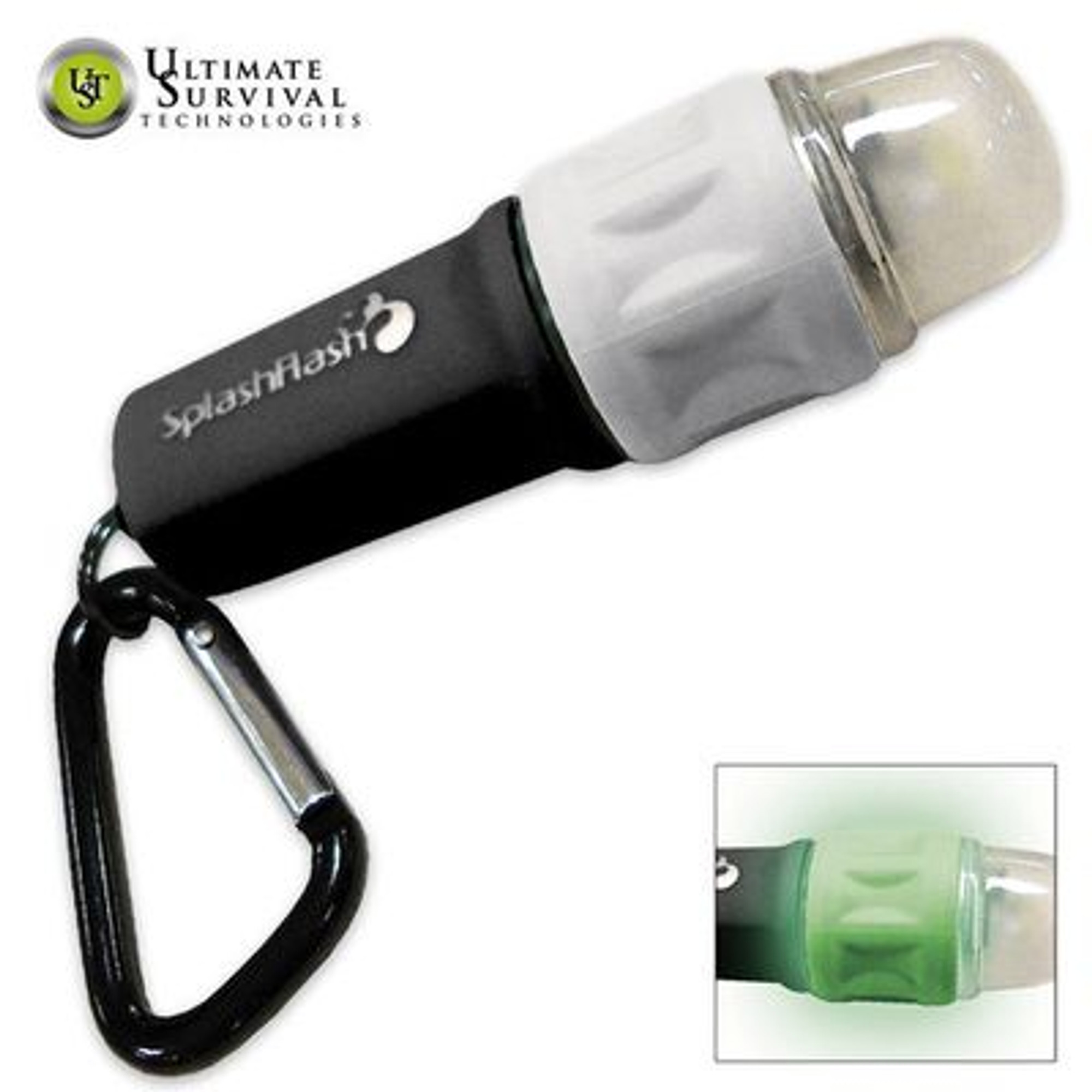SplashFlash Glo Waterfproof LED Flashlight w/Carabiner