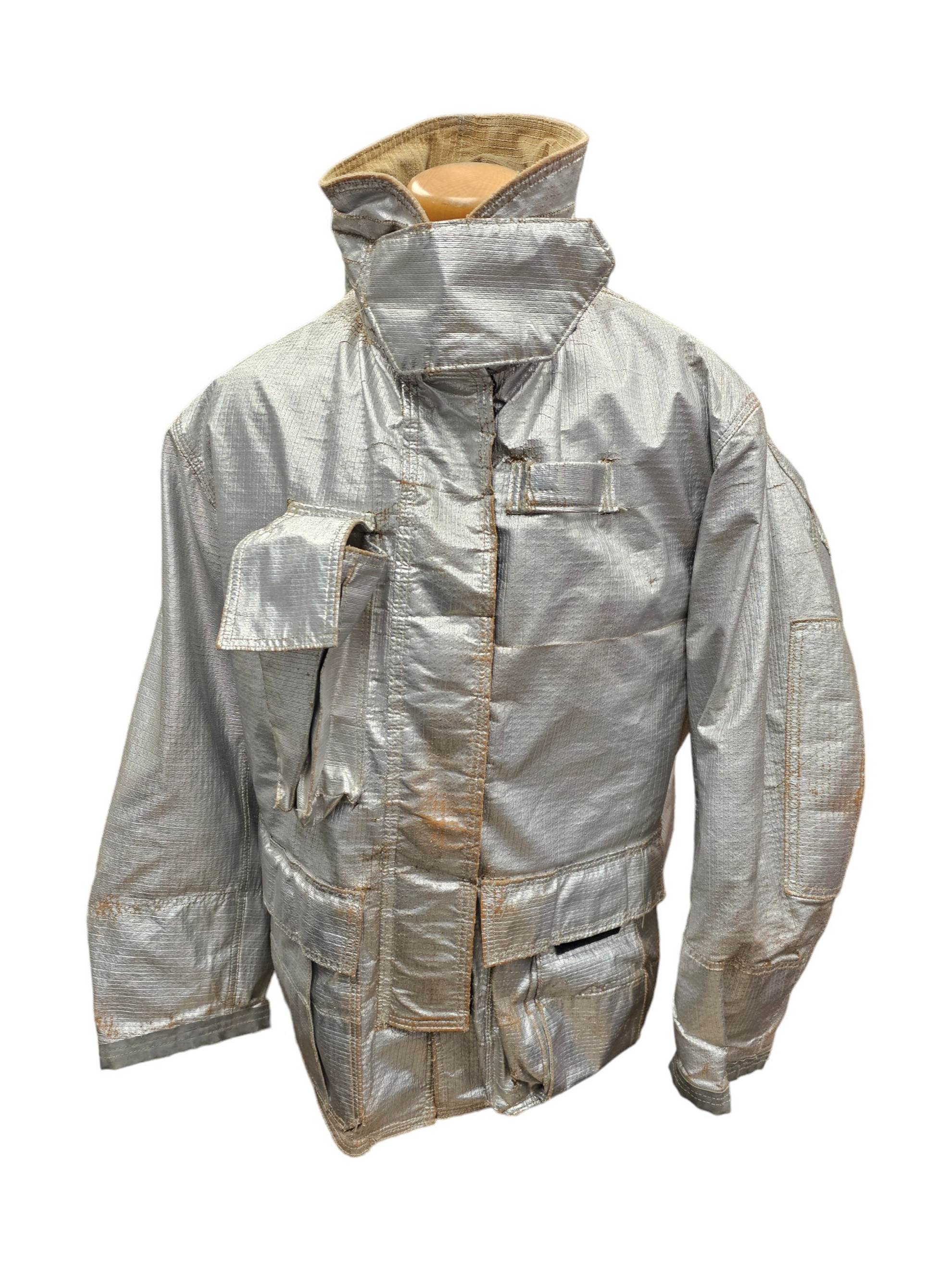 Firefighter's Aluminized Proximity Turnout Jacket w/ Liner - Size 54