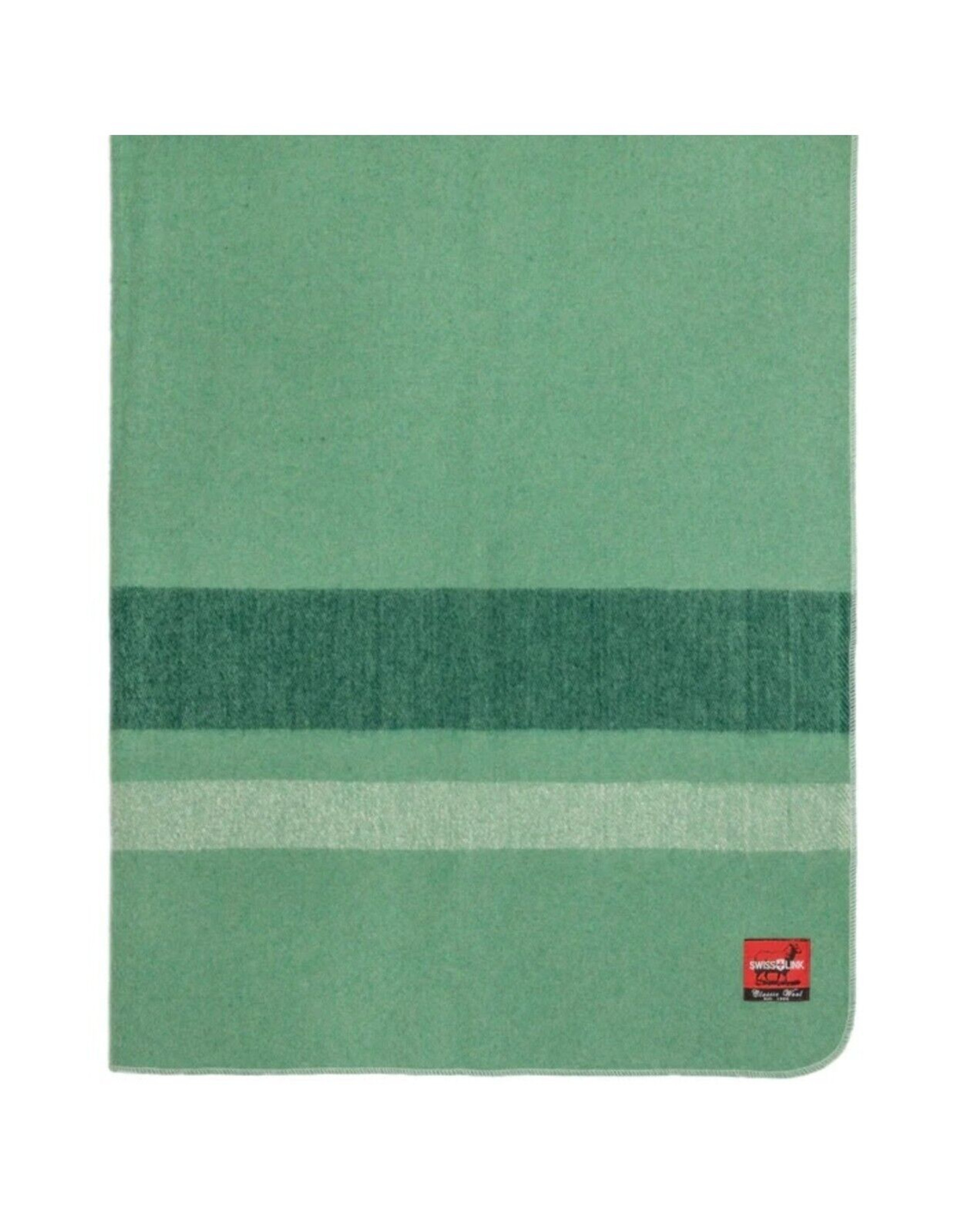 Classic Wool Plaid Blanket - Sage Green