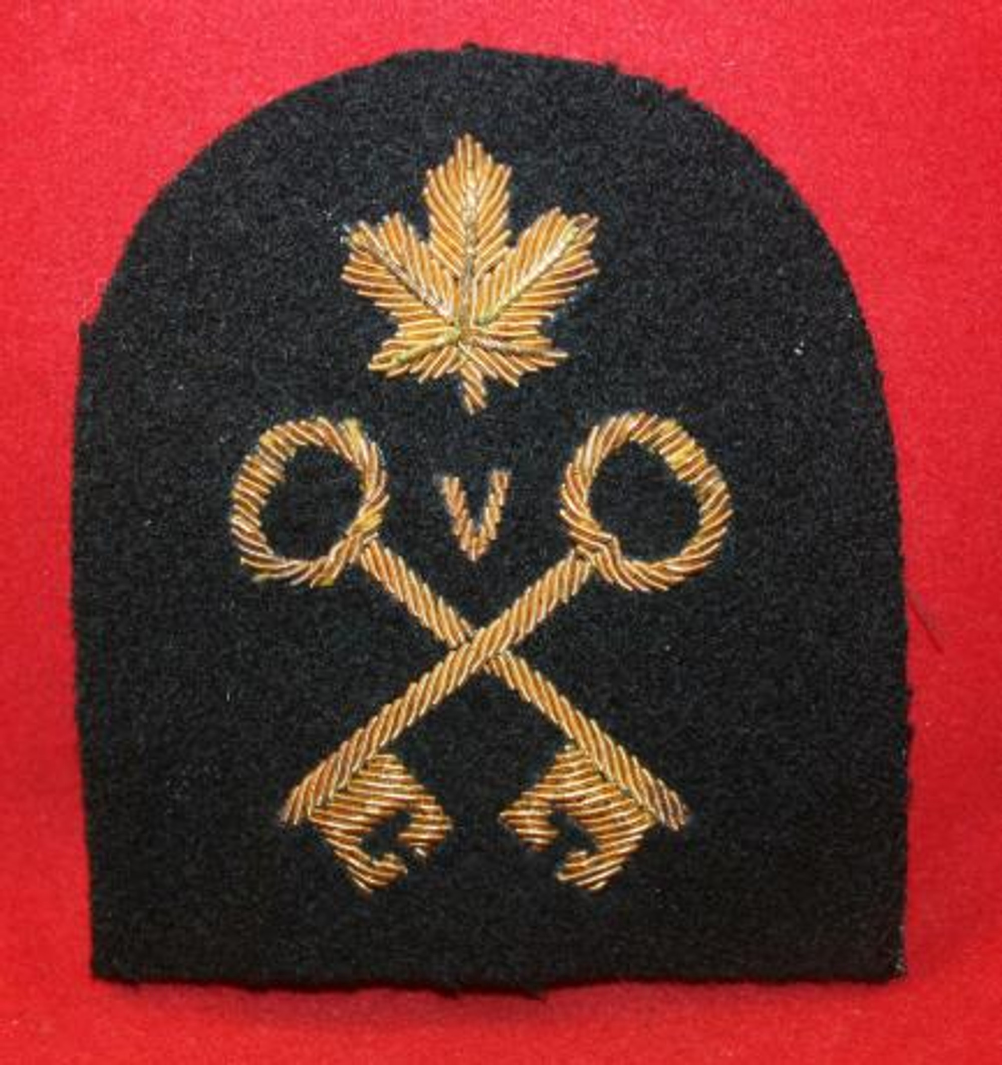 Royal Canadian Navy Victualling Storeman Bullion Trade Badge