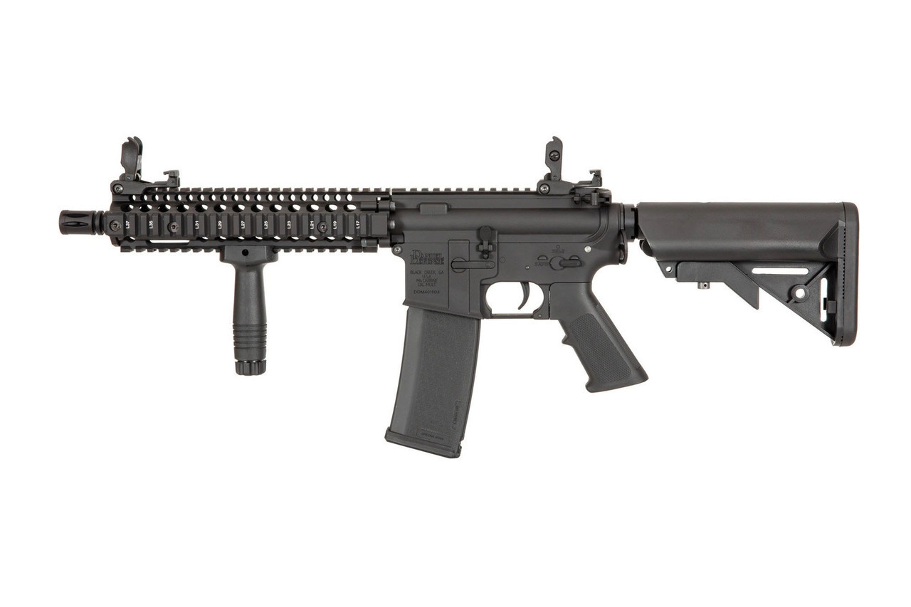 Specna Arms E19 EDGE Daniel Defense MK18 HAL ETU Airsoft Rifle Black