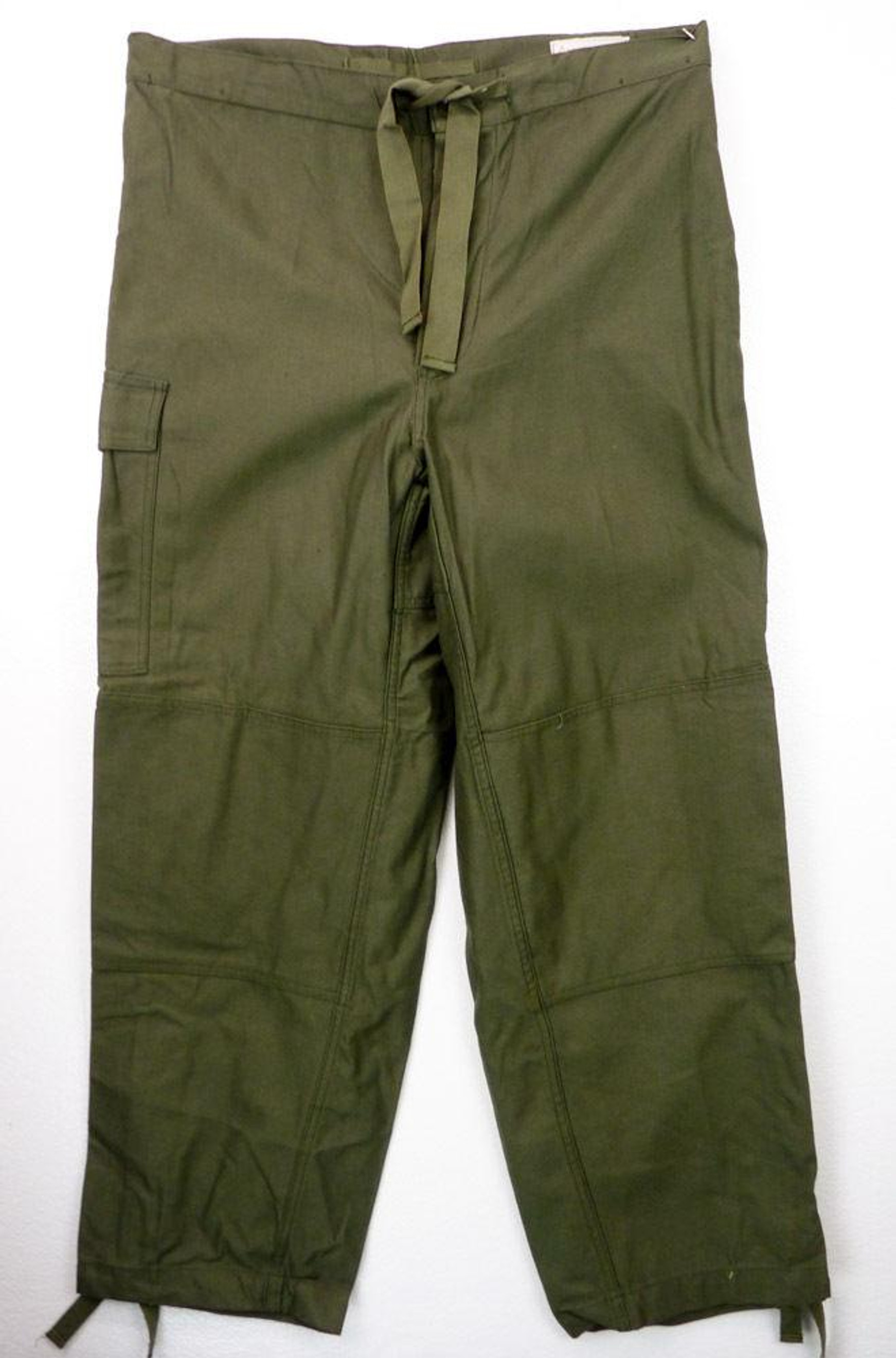 Vintage Belgian Armed Forces Dark Green Cargo Pants 