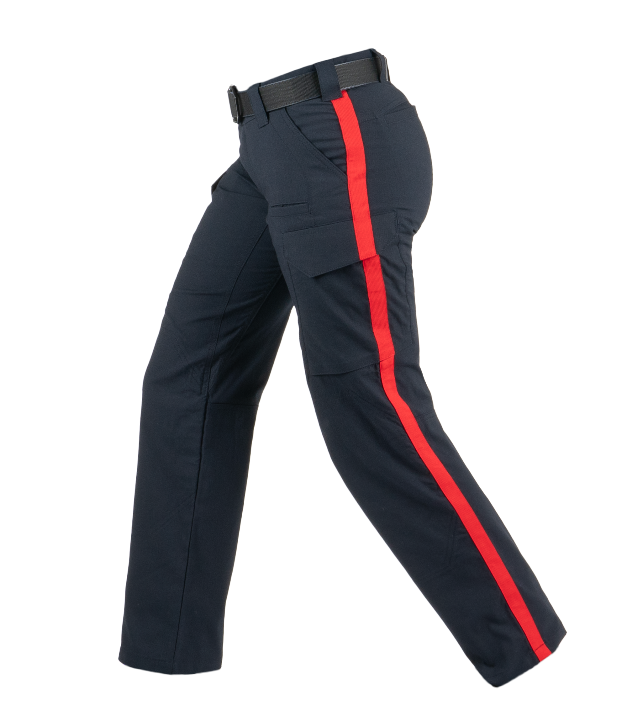 First Tactical Women's V2 Tactical Pant - 1" Red Stripe - Midnight Navy
