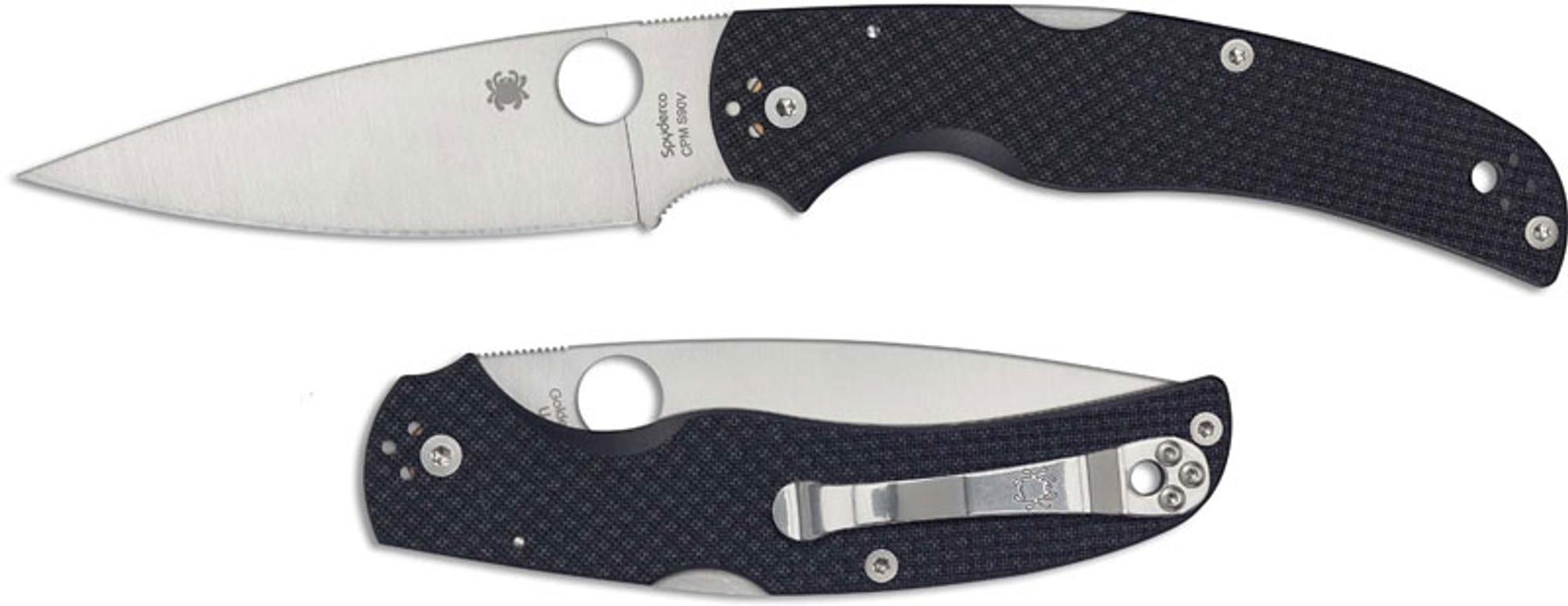 Spyderco Sprint Run Native Chief Folding Knife S90V Carbon Fiber