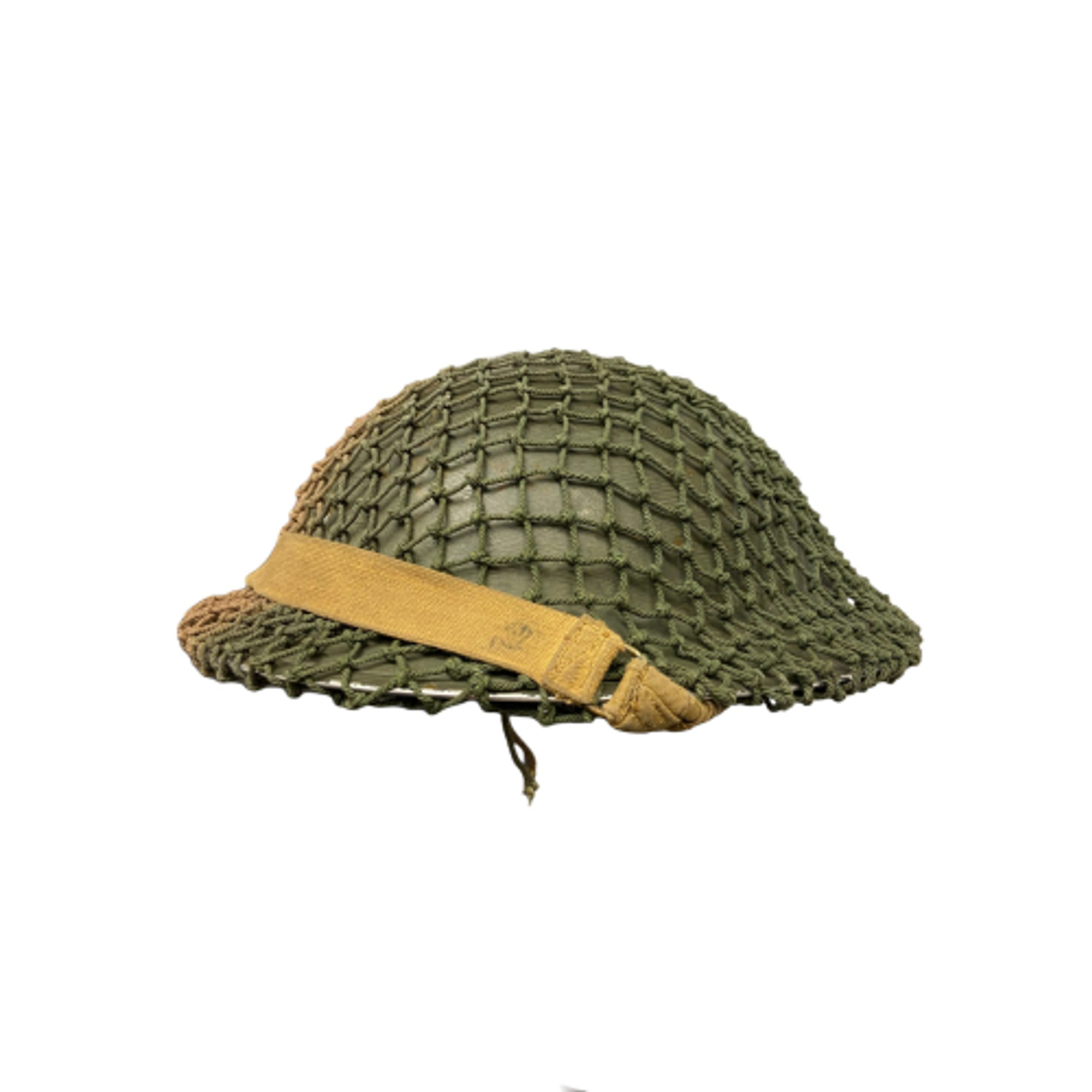 Canadian Armed Forces WW2 Helmet - Canadian Motor Lamp Co. w/Two-Tone Netting