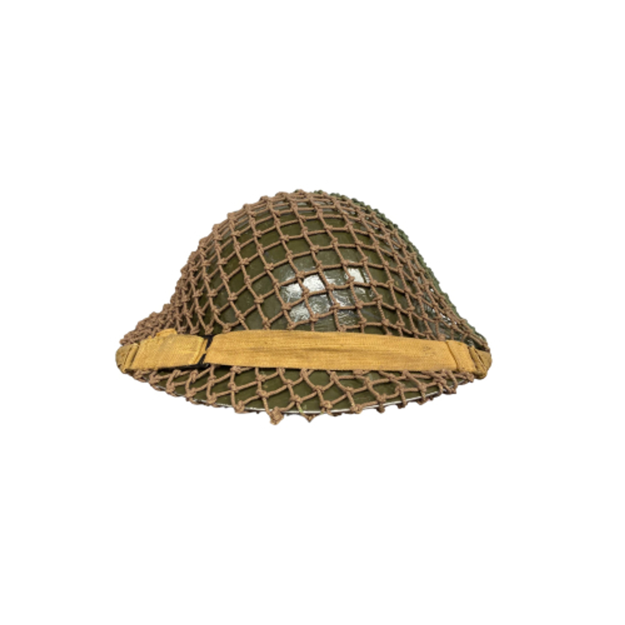 Canadian Armed Forces WW2 Helmet - General Steele Wares w/ Two-Tone Netting