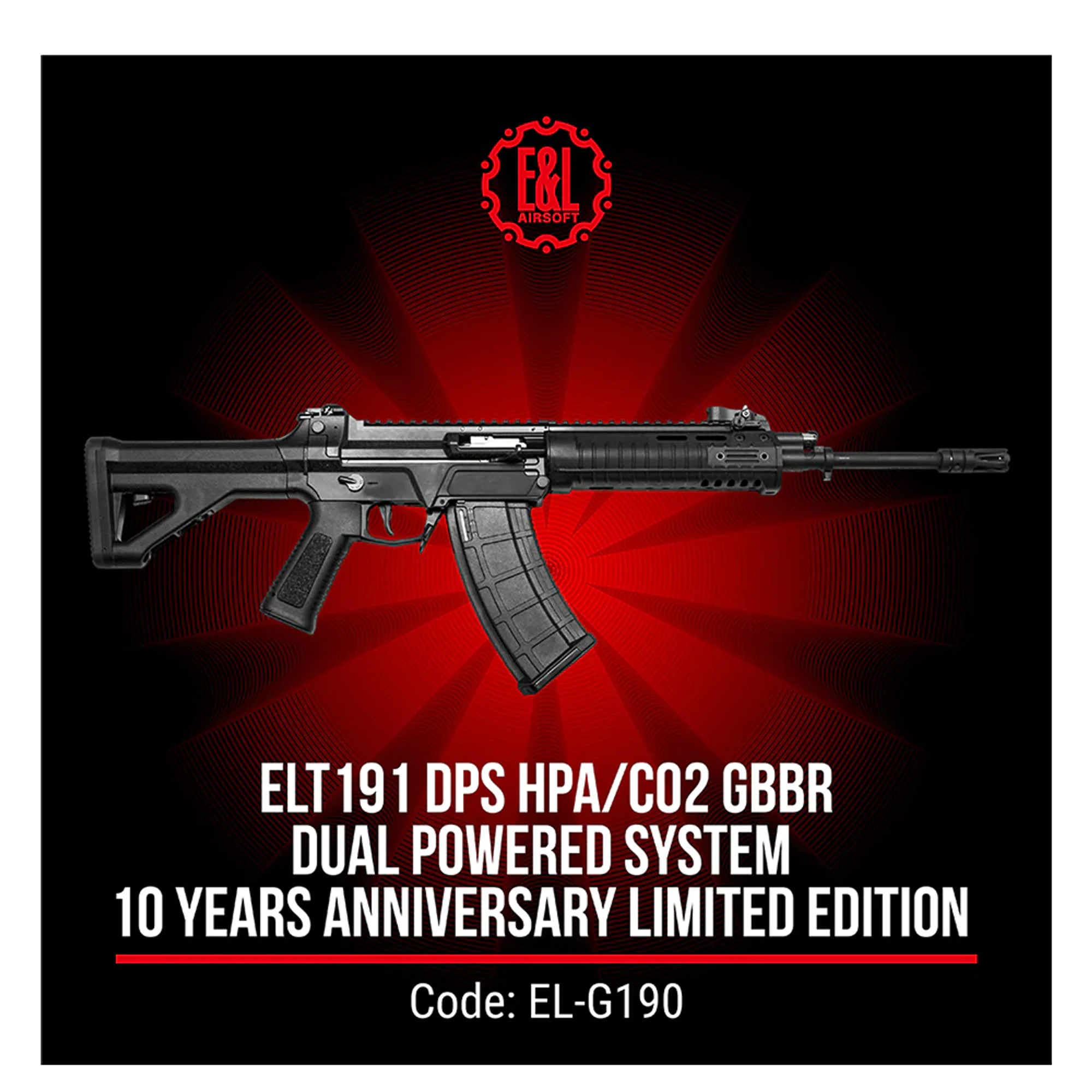 E&L T191 DPS HPA/CO2 GBBR Airsoft Rifle