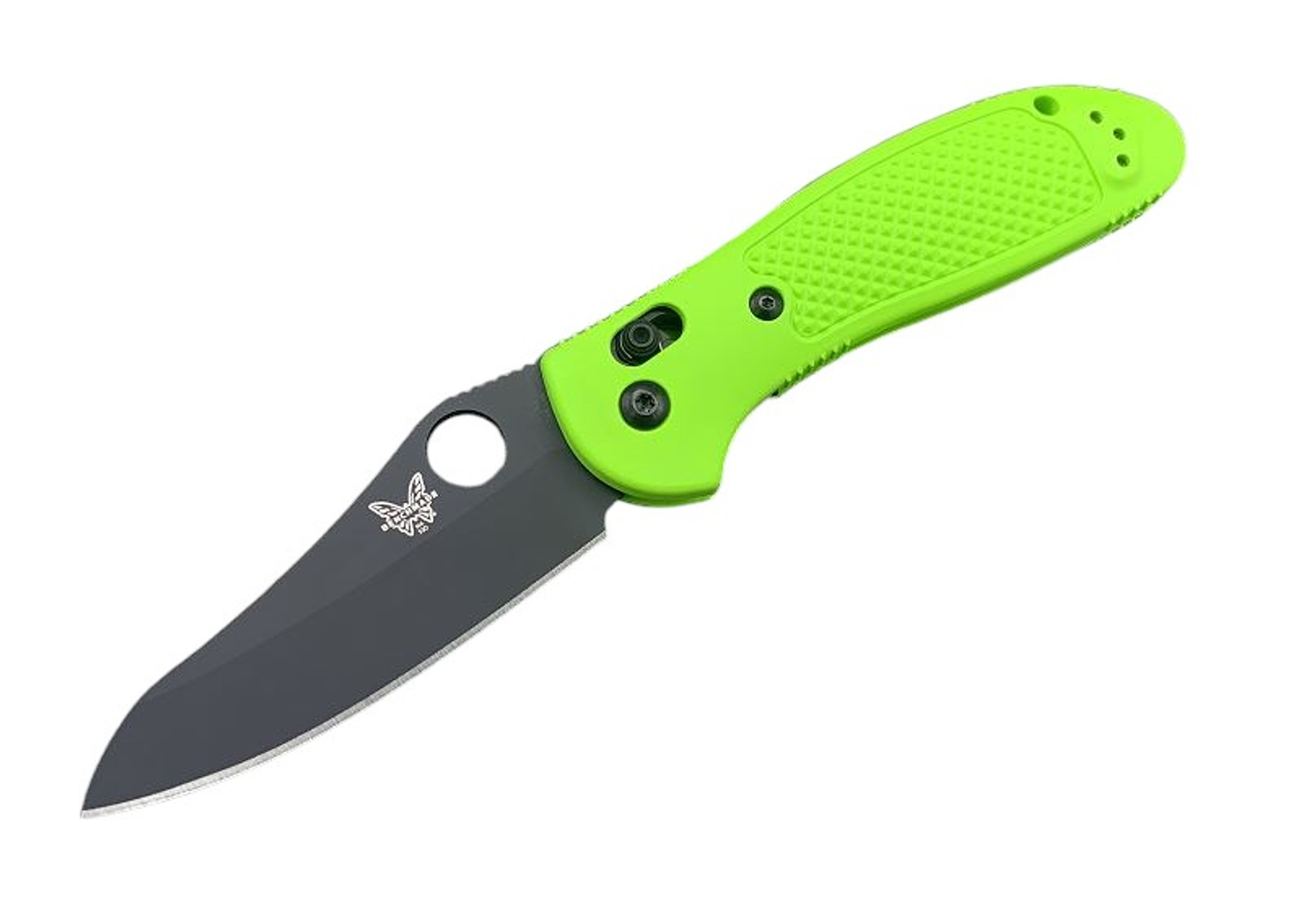 Benchmade Griptilian Pardue Folding Knife D2 Sheepsfoot Blade Neon Green