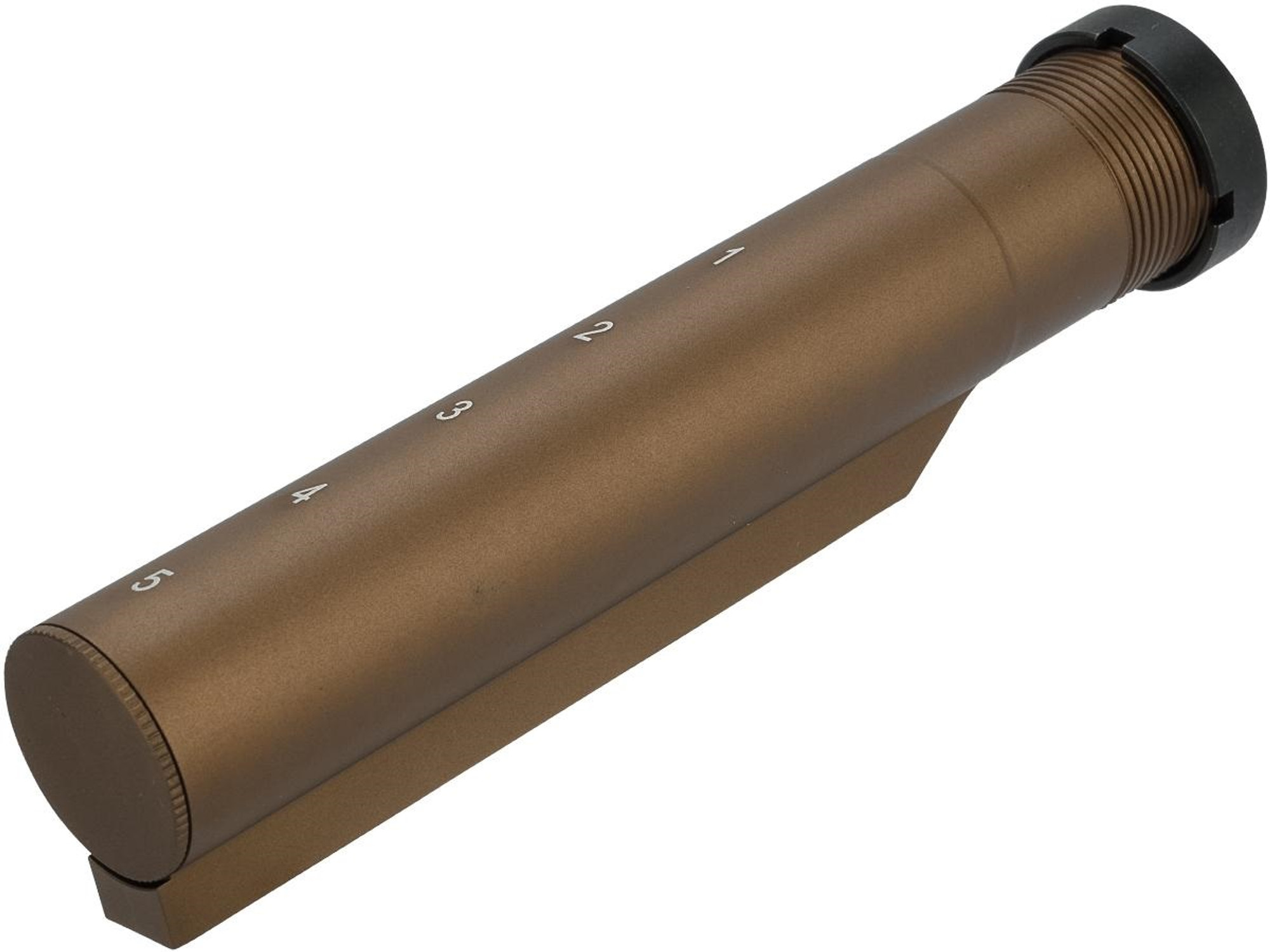 G&P Aluminum Alloy 5 Position Buffer Tuber with Laser Engraved Markings (Color: Sand)