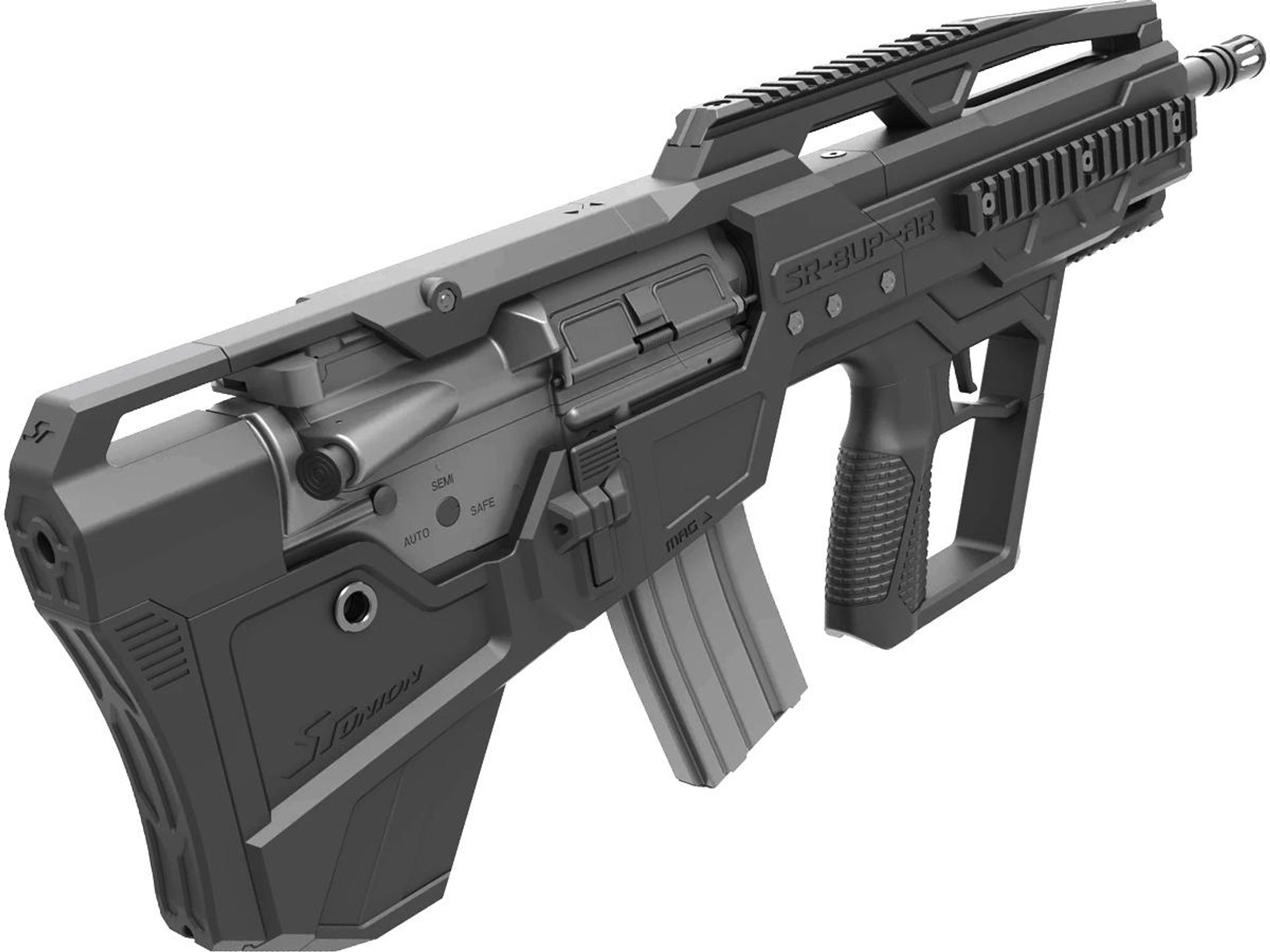 SRU AR Bullpup Kit for TM Spec M4 Airsoft AEG Rifles (Color: Black)