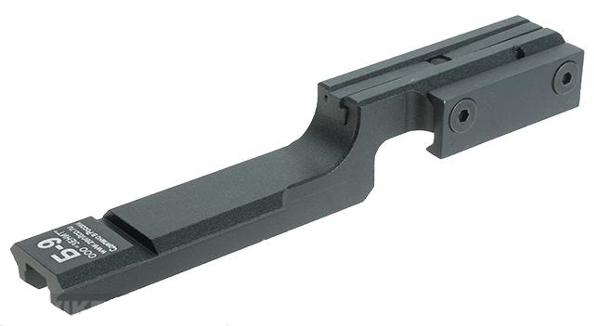 GHK Zenimei CNC Aluminum Goose Rail Extender for AK Series AEG / GBB Rifles - Black