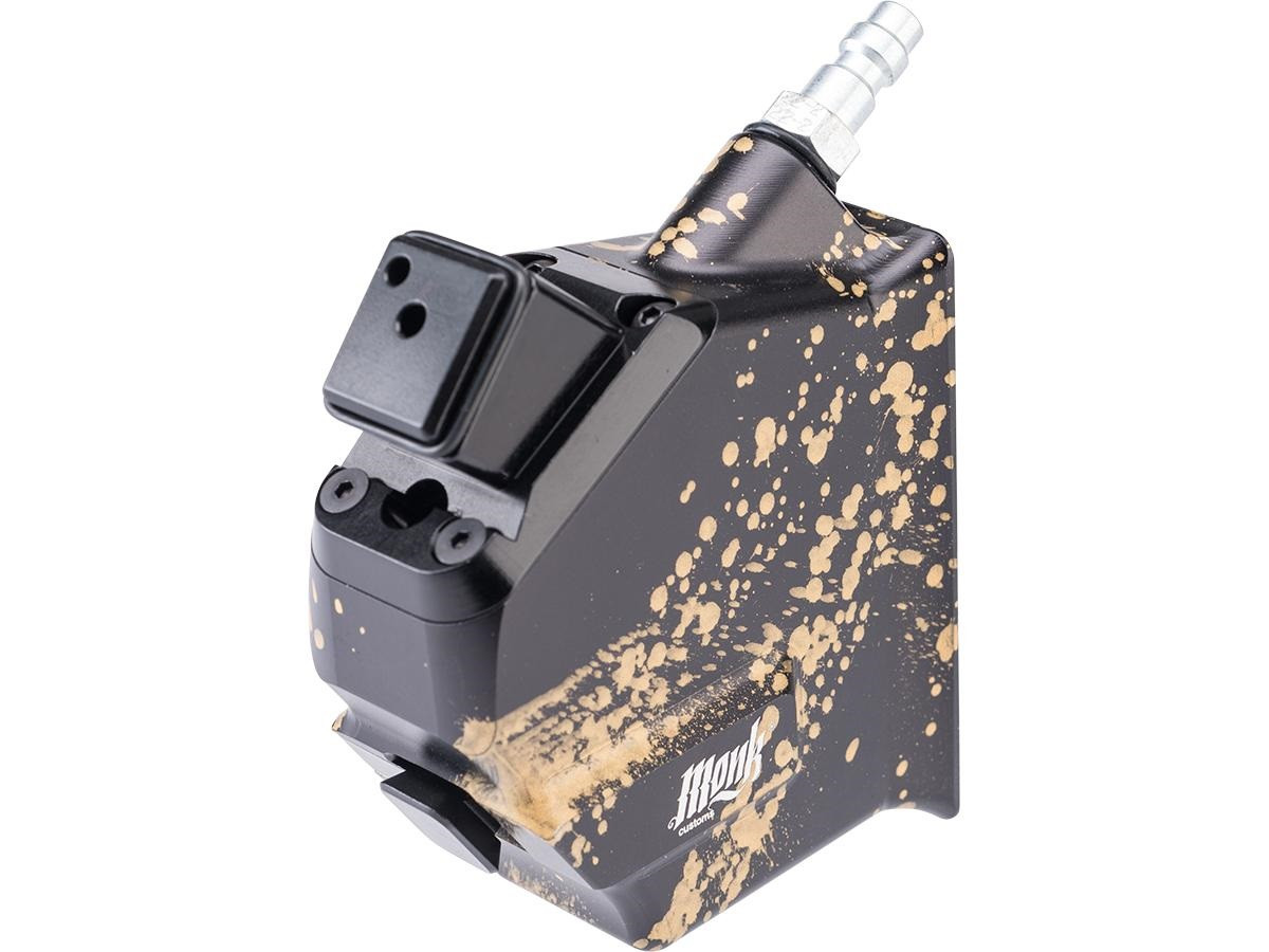 MONK CUSTOMS CNC HPA to M4 Magazine Angled M-Adapter for AAP-01 Gas ...