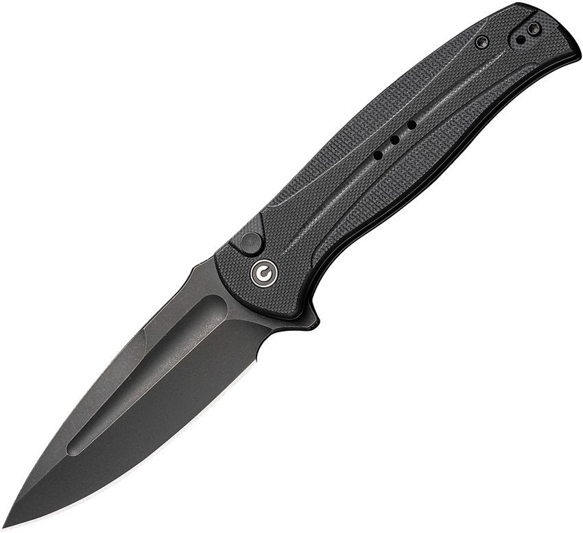 Incindie Button Lock Black G10