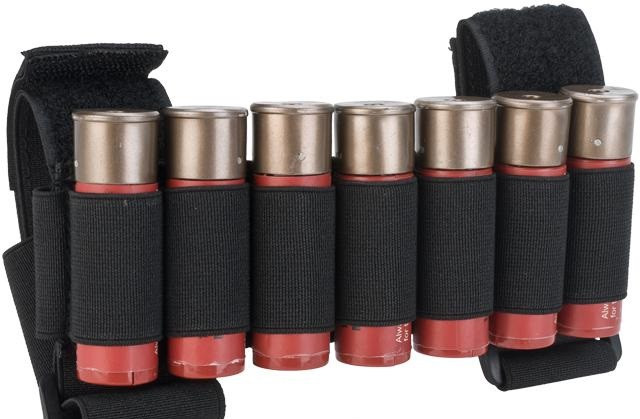 PRO-ARMS Shotgun Buttstock Shell Pouch - Black