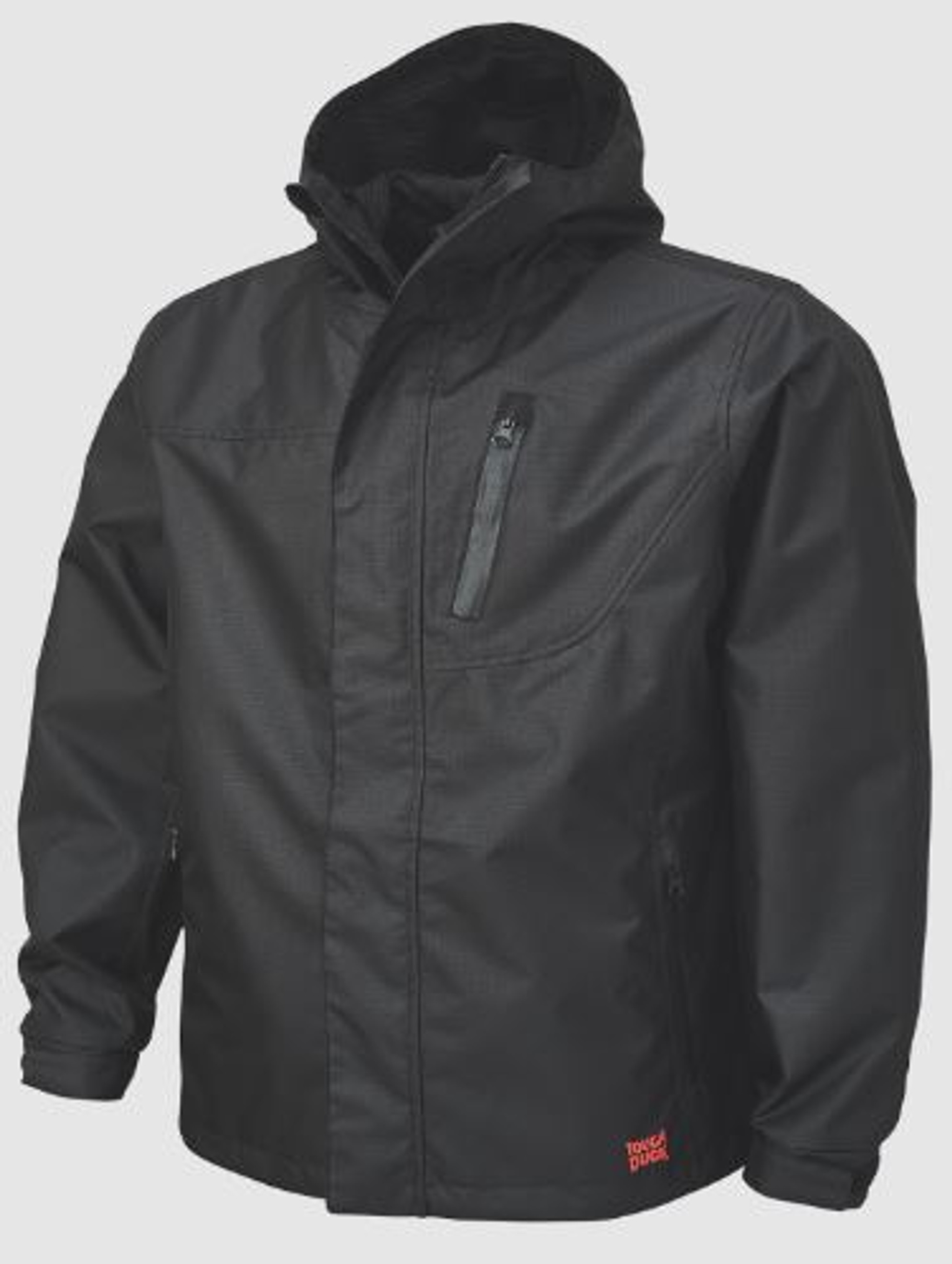Waterproof Breathable Ripstop Rain Jacket (Black)